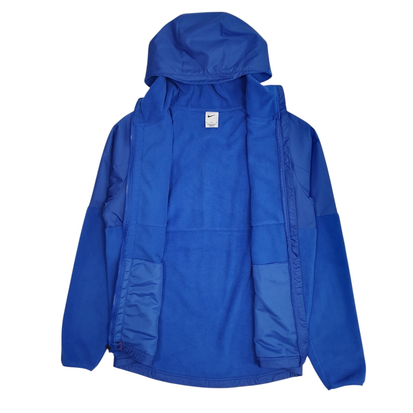 Mens Blue Nike Winterized Fleece Hoodie Coat