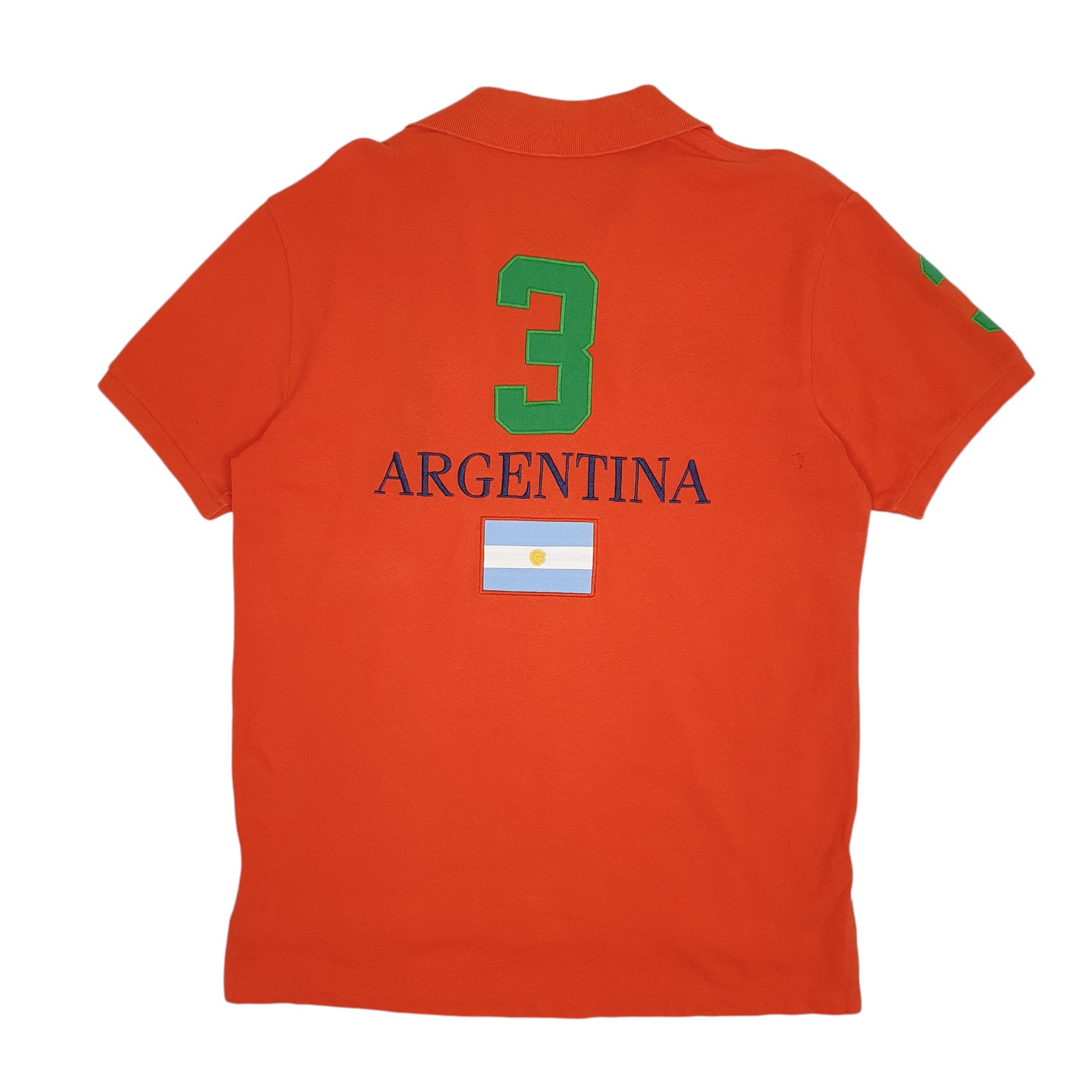 Mens Orange Polo Ralph Lauren Argentina  Polo Shirt