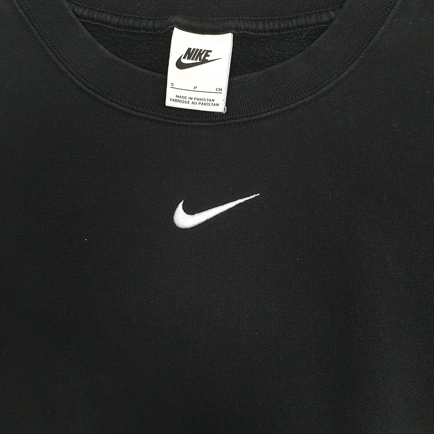 Womens Black Nike Baggy Crewneck Jumper