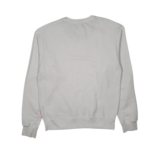 Mens White Champion  Crewneck Jumper