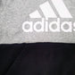 Womens Grey Adidas Spellout Hoodie Jumper