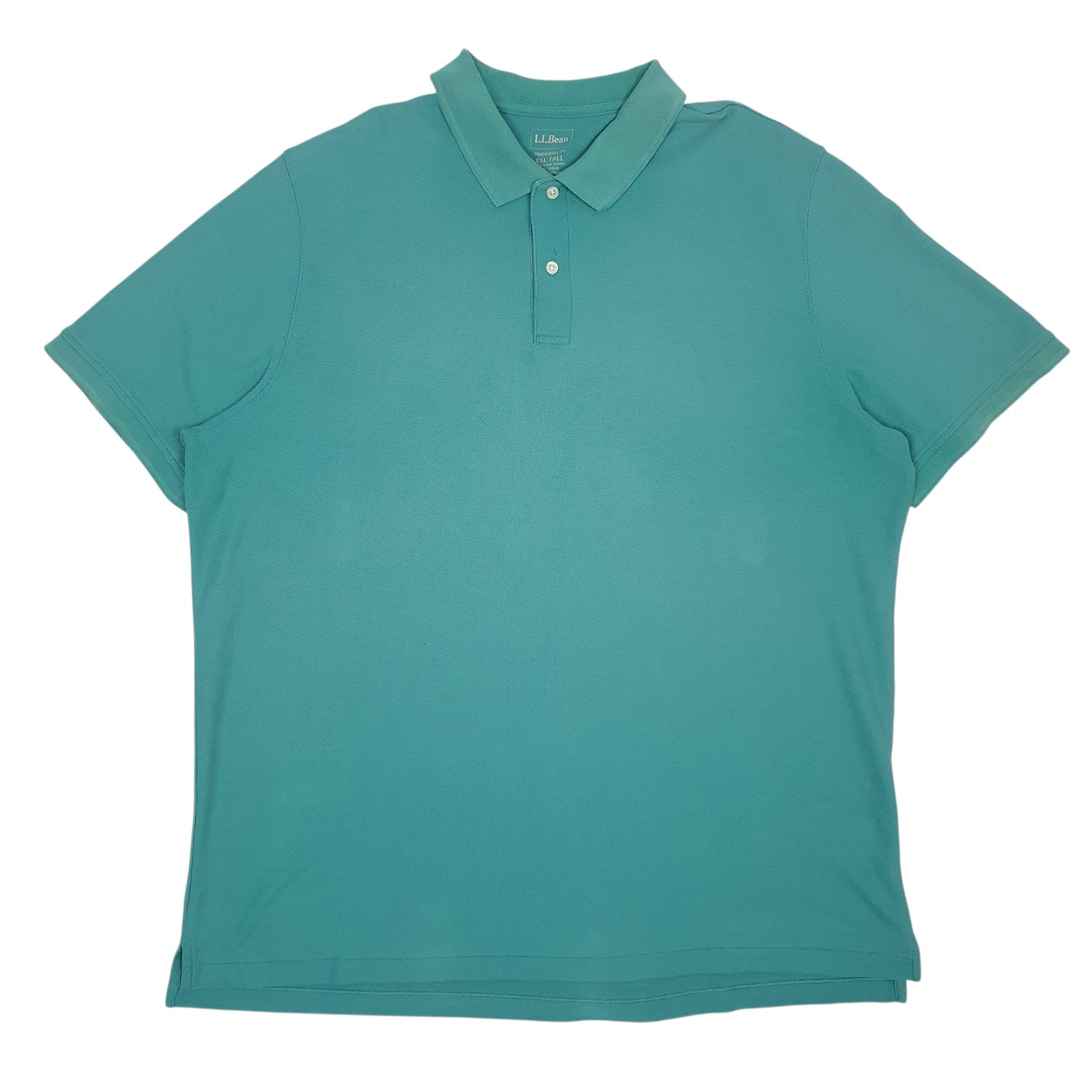 Mens Blue LL Bean  Short Sleeve Polo Shirt