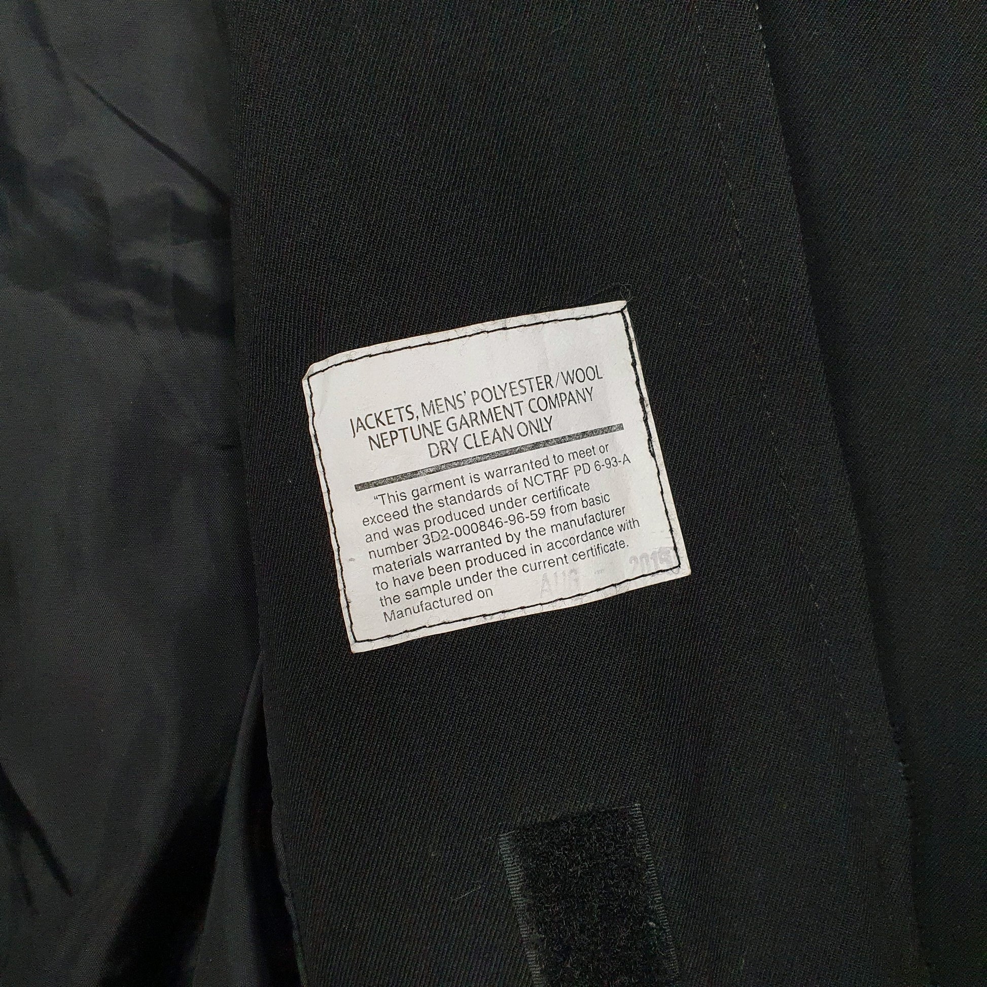 Mens Black Unbranded USA Military Crewneck Coat