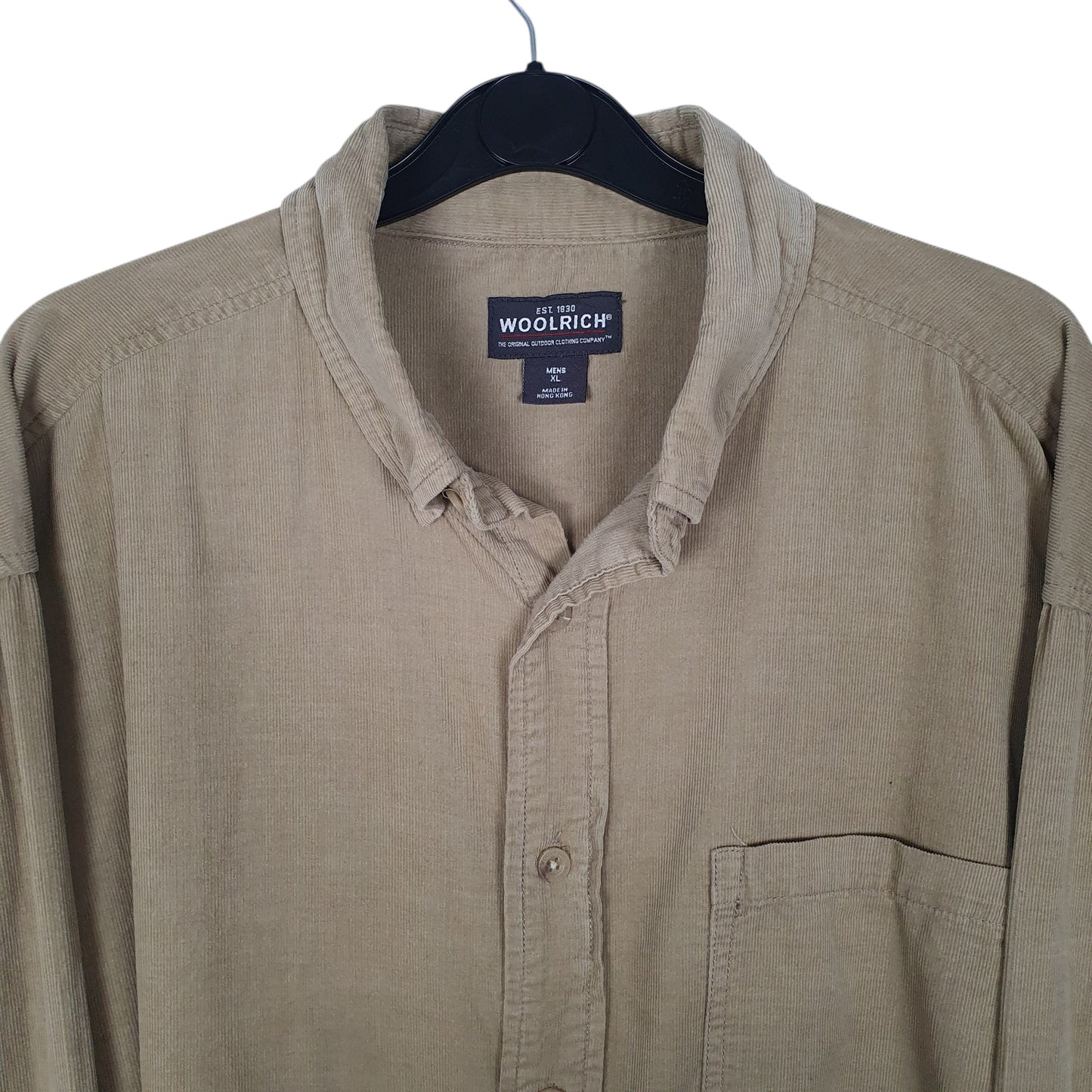 Mens Beige Woolrich Corduroy  Shirt