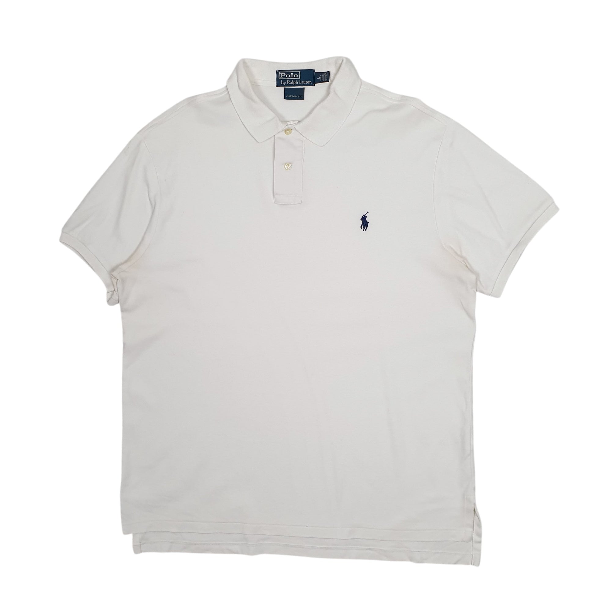Mens White Polo Ralph Lauren  Short Sleeve Polo Shirt