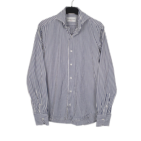 Mens Navy Michele Negri  Long Sleeve Shirt