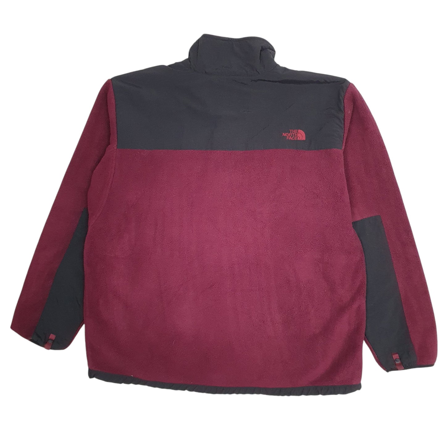 Mens Burgundy The North Face Denali Full Zip Jumper