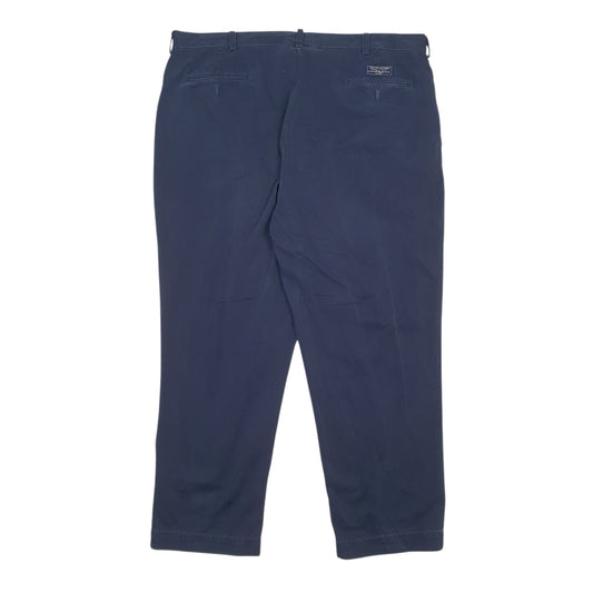 Mens Navy Polo Ralph Lauren Andrew Pant Pleated 90s  Trousers