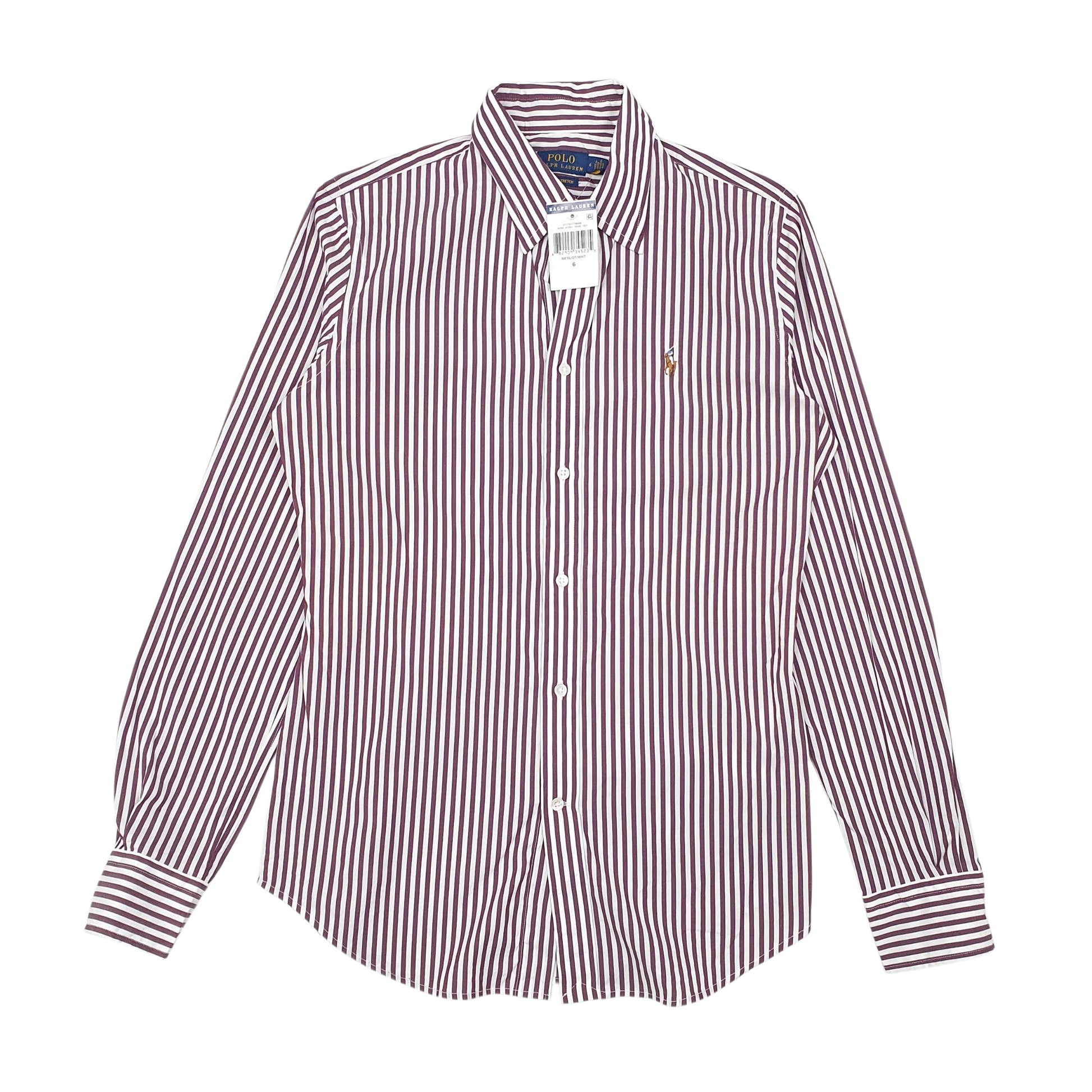 Womens White Polo Ralph Lauren  Long Sleeve Shirt