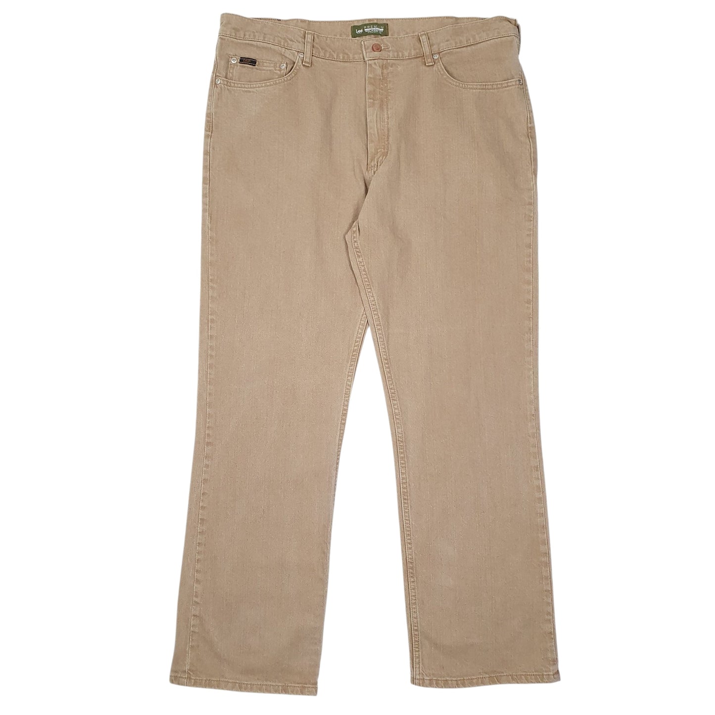 Mens Beige Lee  Straight JeansW40 L32