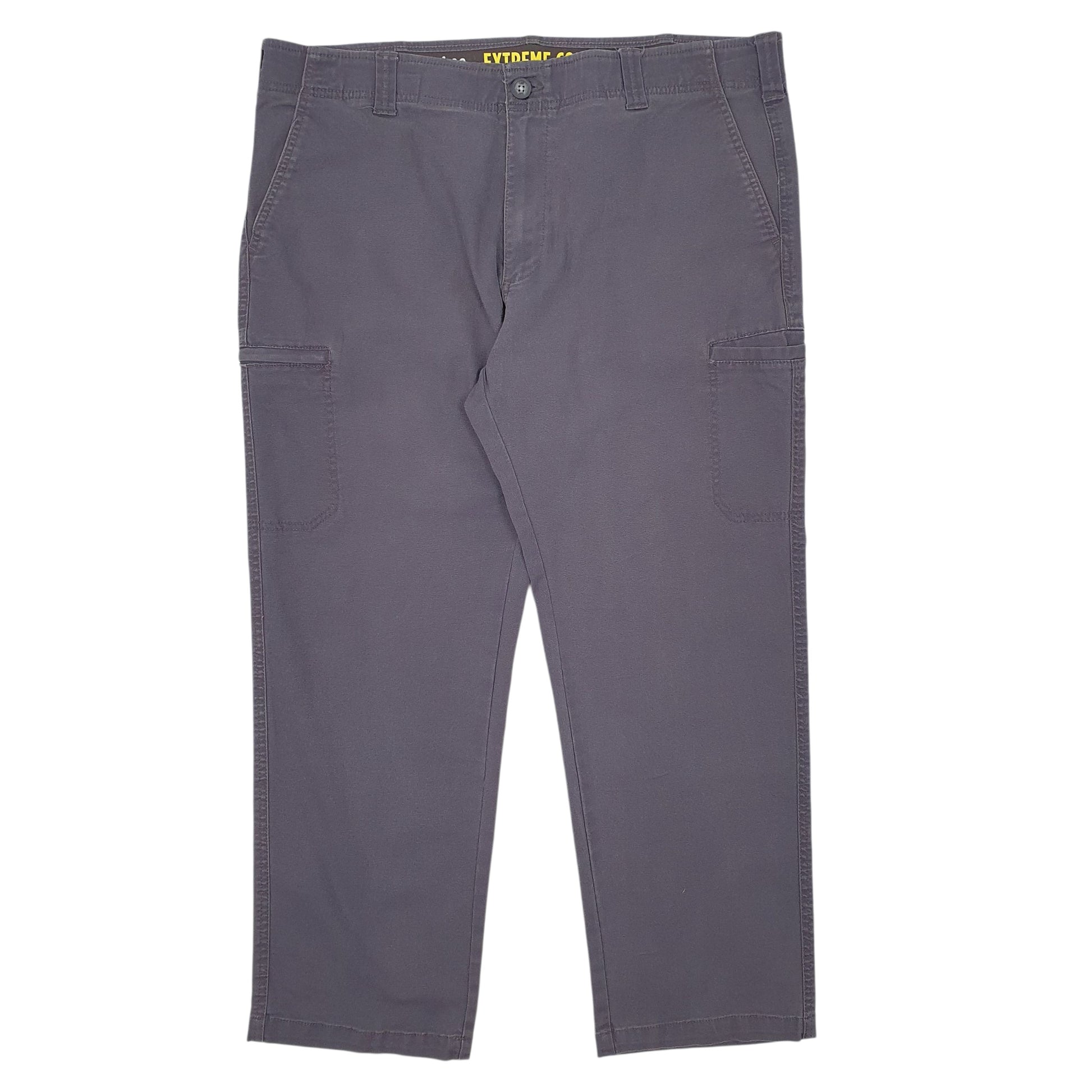 Mens Grey Lee Extreme Comfort Cargo Trousers