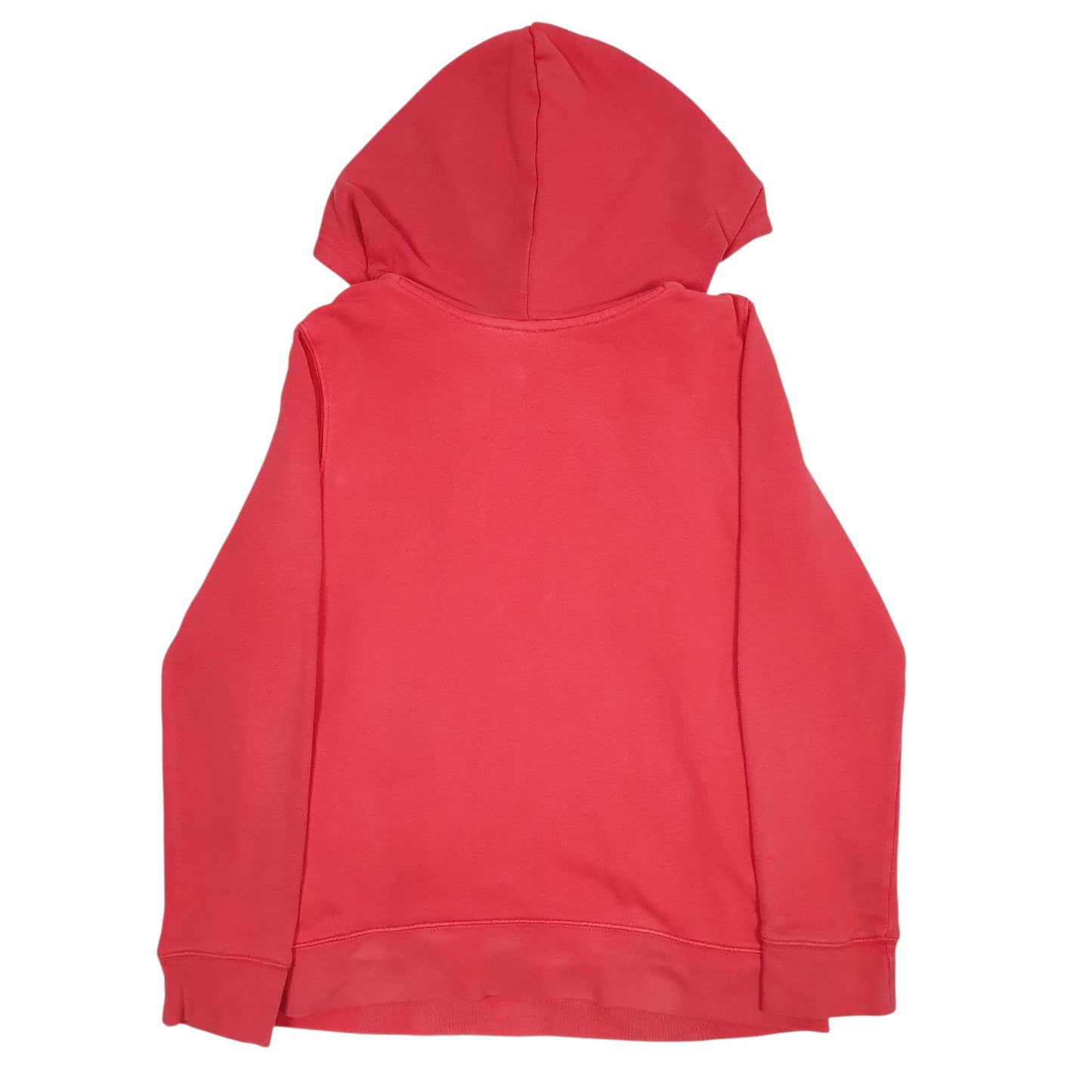 Womens Pink Adidas Spellout Hoodie Jumper