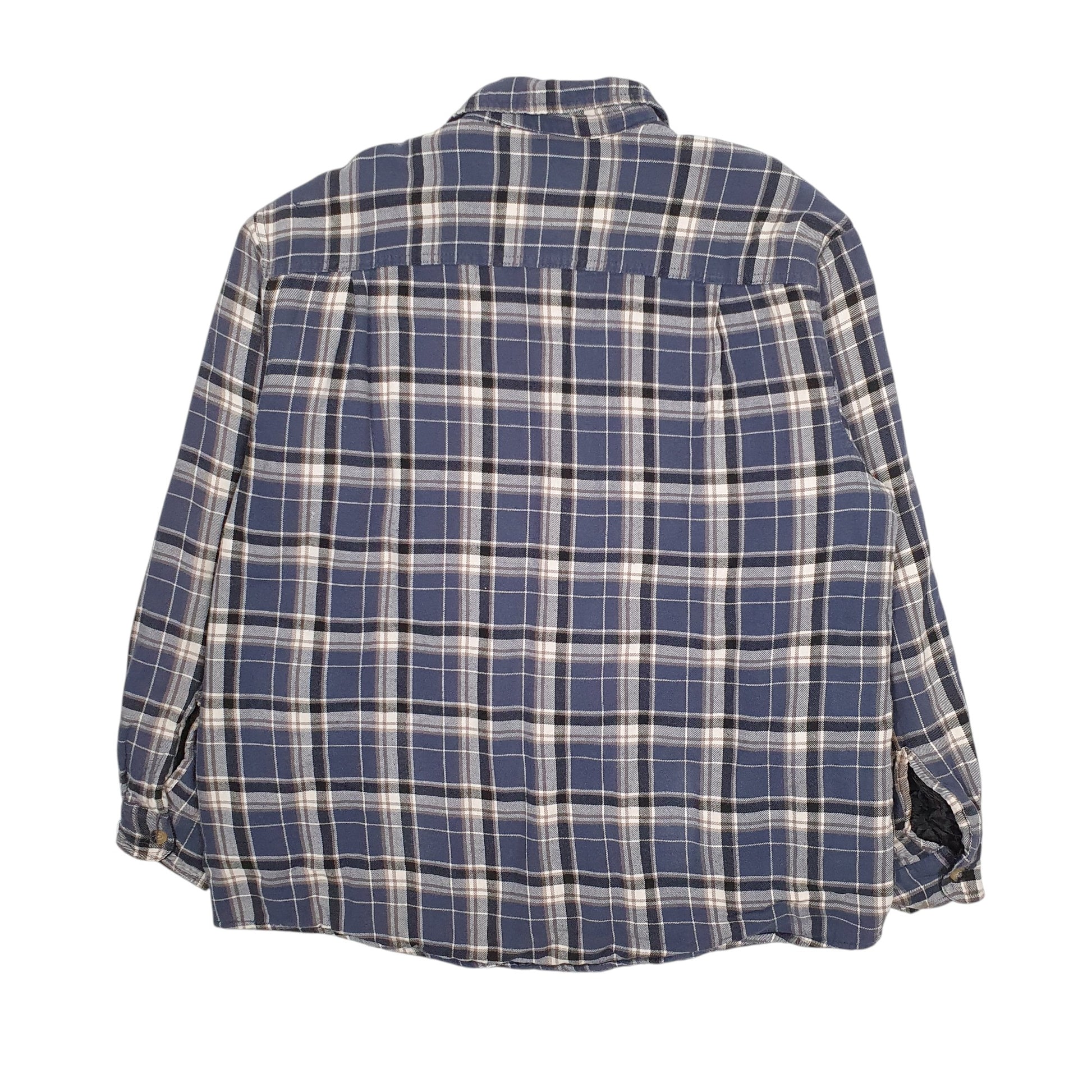 Mens Blue Wrangler Sherpa Lined  Coat