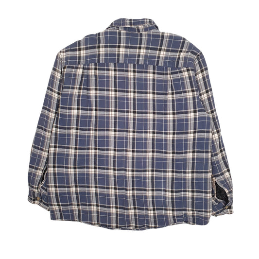 Mens Blue Wrangler Sherpa Lined  Coat