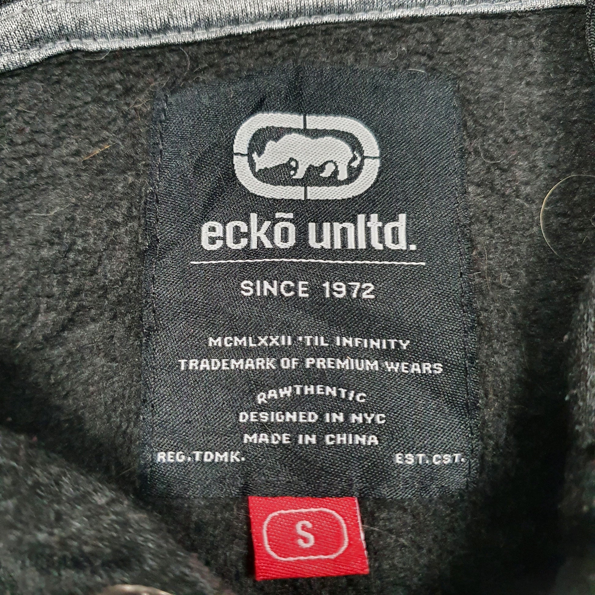 Mens Grey Ecko Unltd  Hoodie Jumper