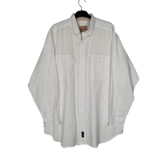 Mens White Woolrich  Long Sleeve Shirt