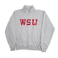 Mens Grey Champion WSU Quarter Zip Jumper