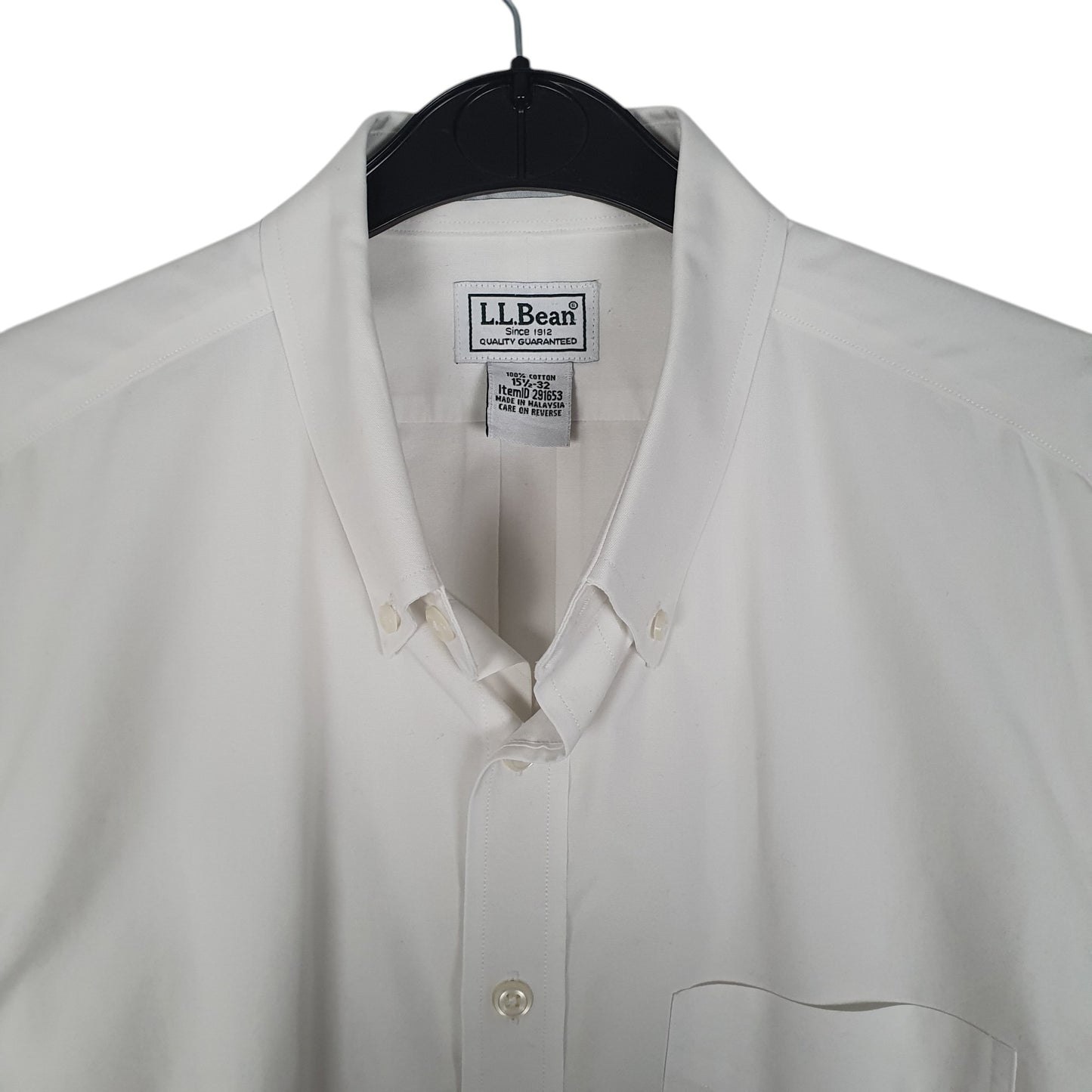 Mens White L.L.Bean   Shirt