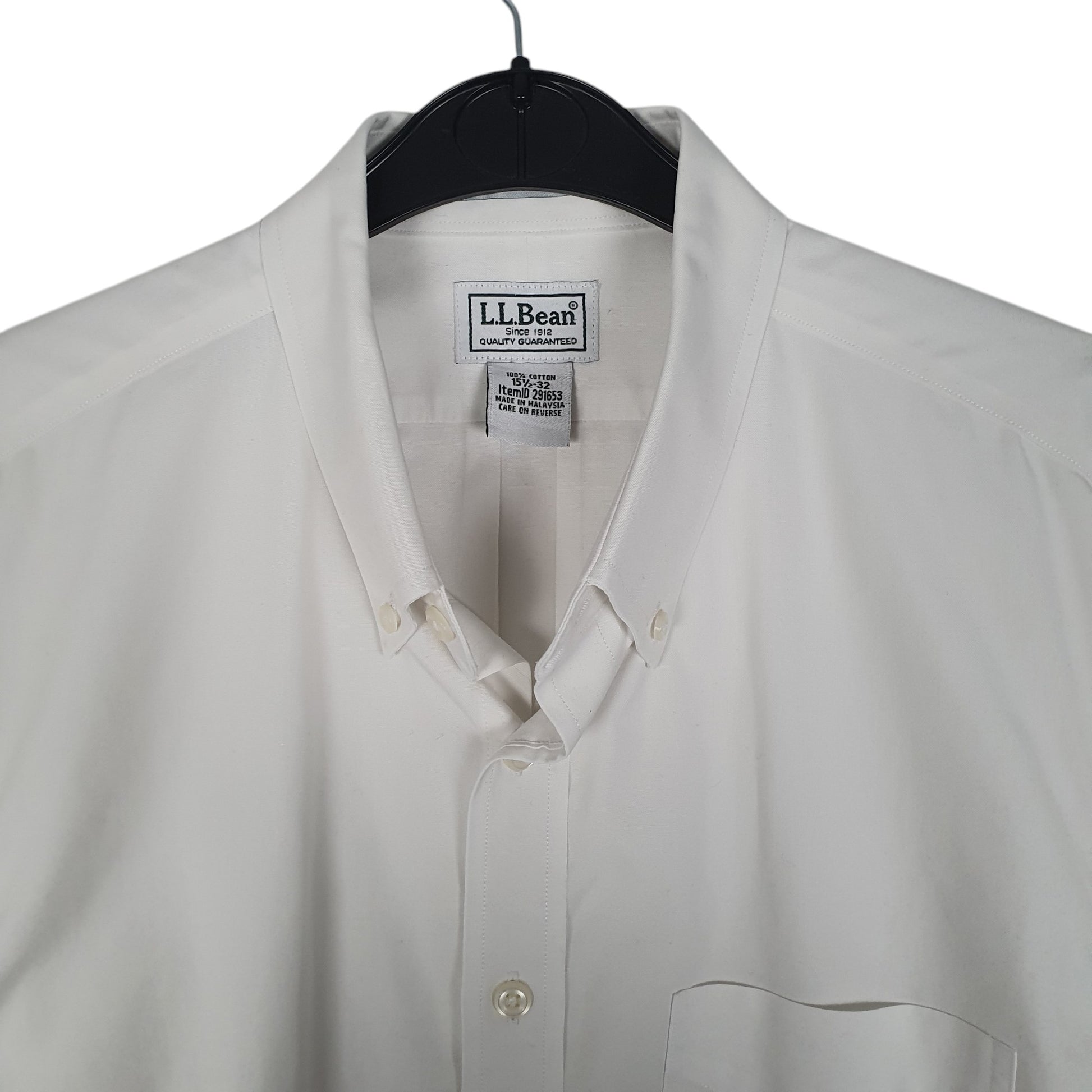 Mens White L.L.Bean   Shirt