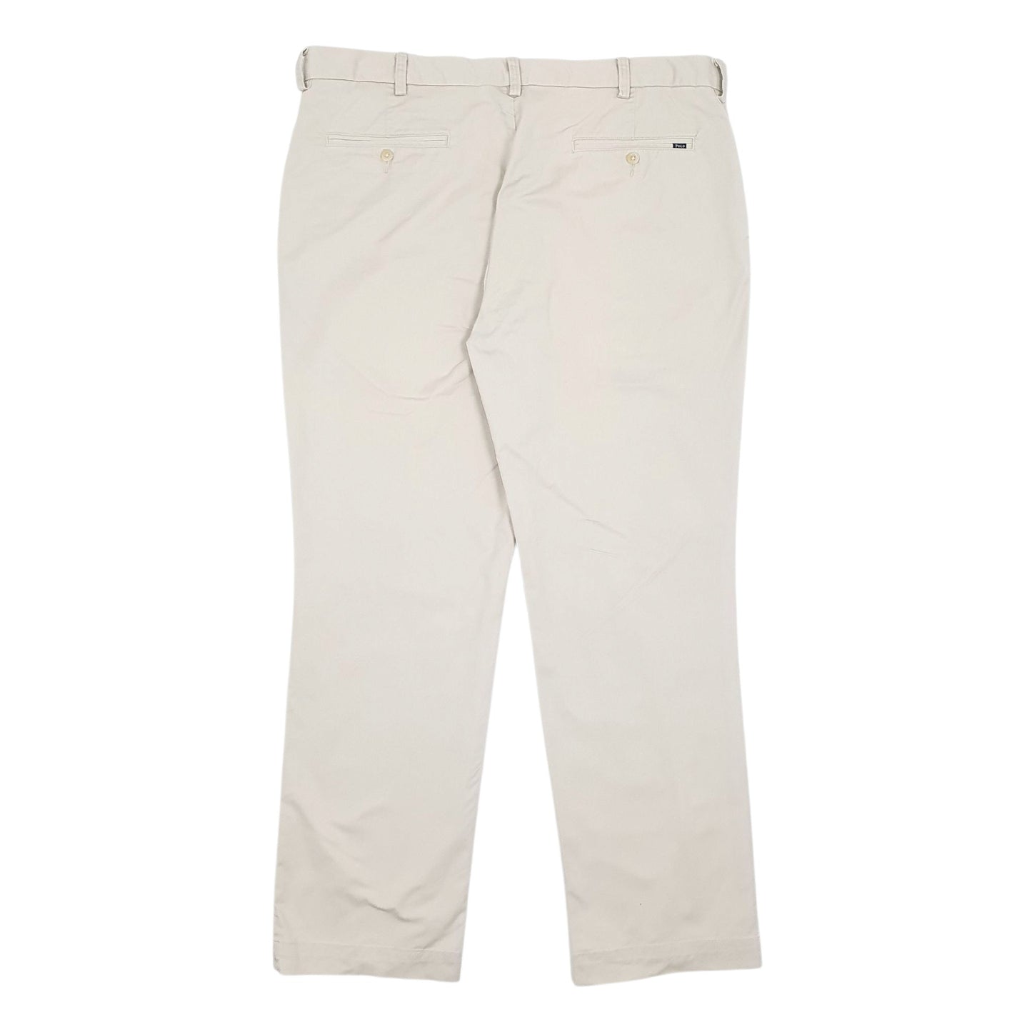 Mens Cream Polo Ralph Lauren Stretch Classic Fit  Trousers