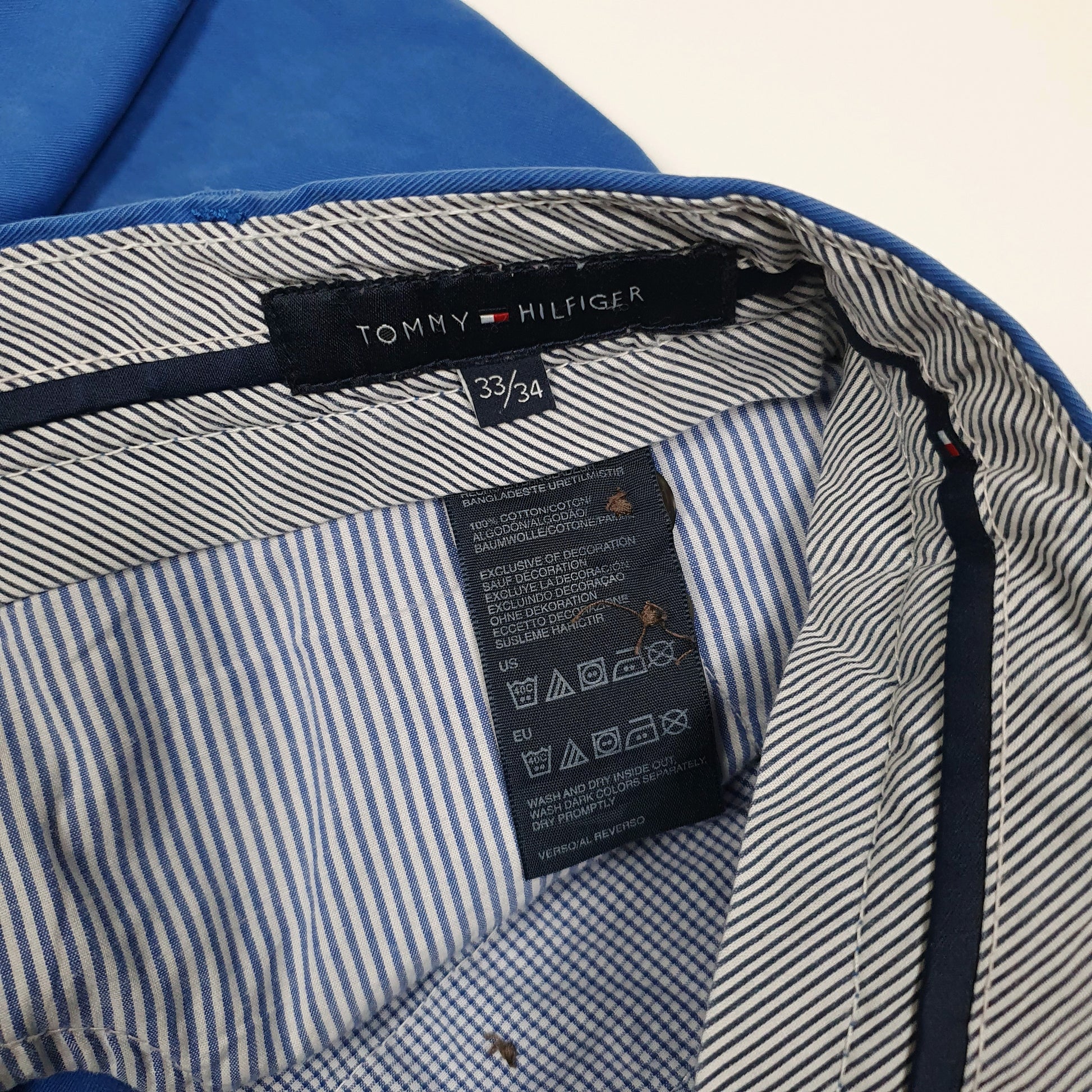 Mens Blue Tommy Hilfiger   Trousers