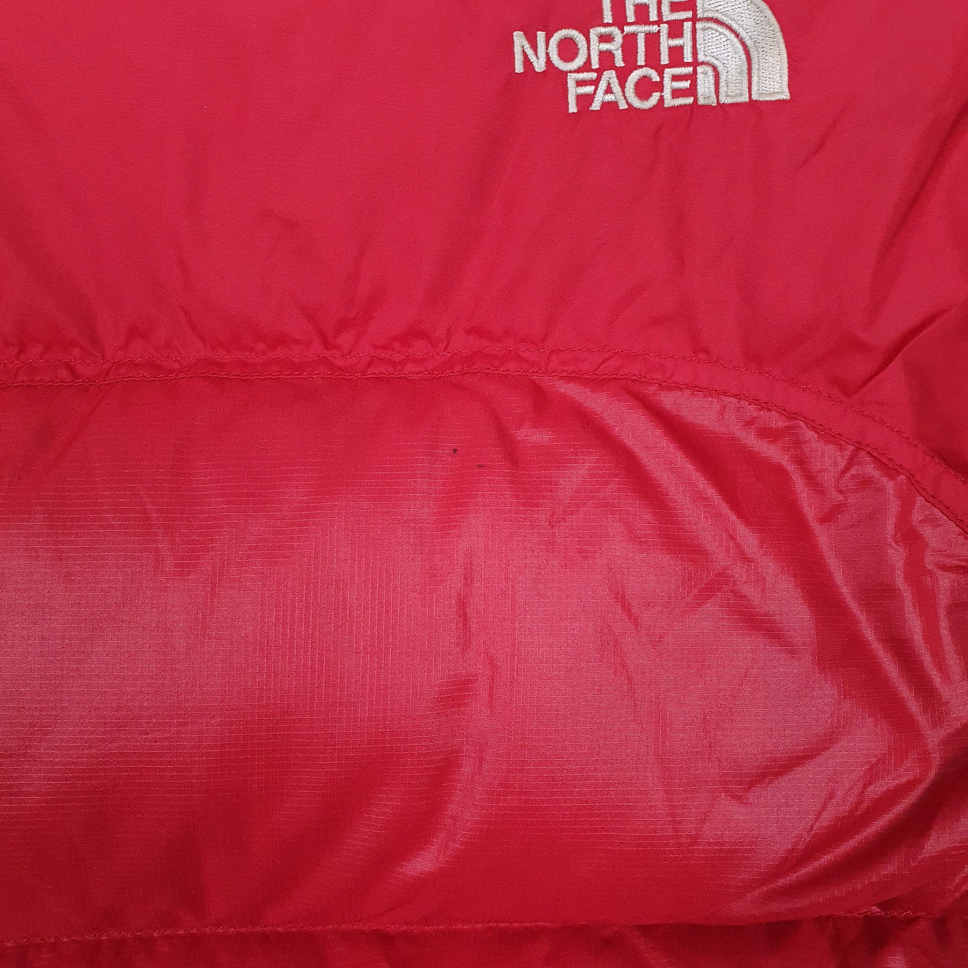 Womens Red The North Face Nuptse  Coat