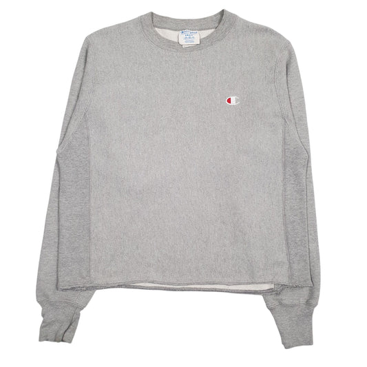 Womens Grey Champion Reverse Weave Crewneck Jumper