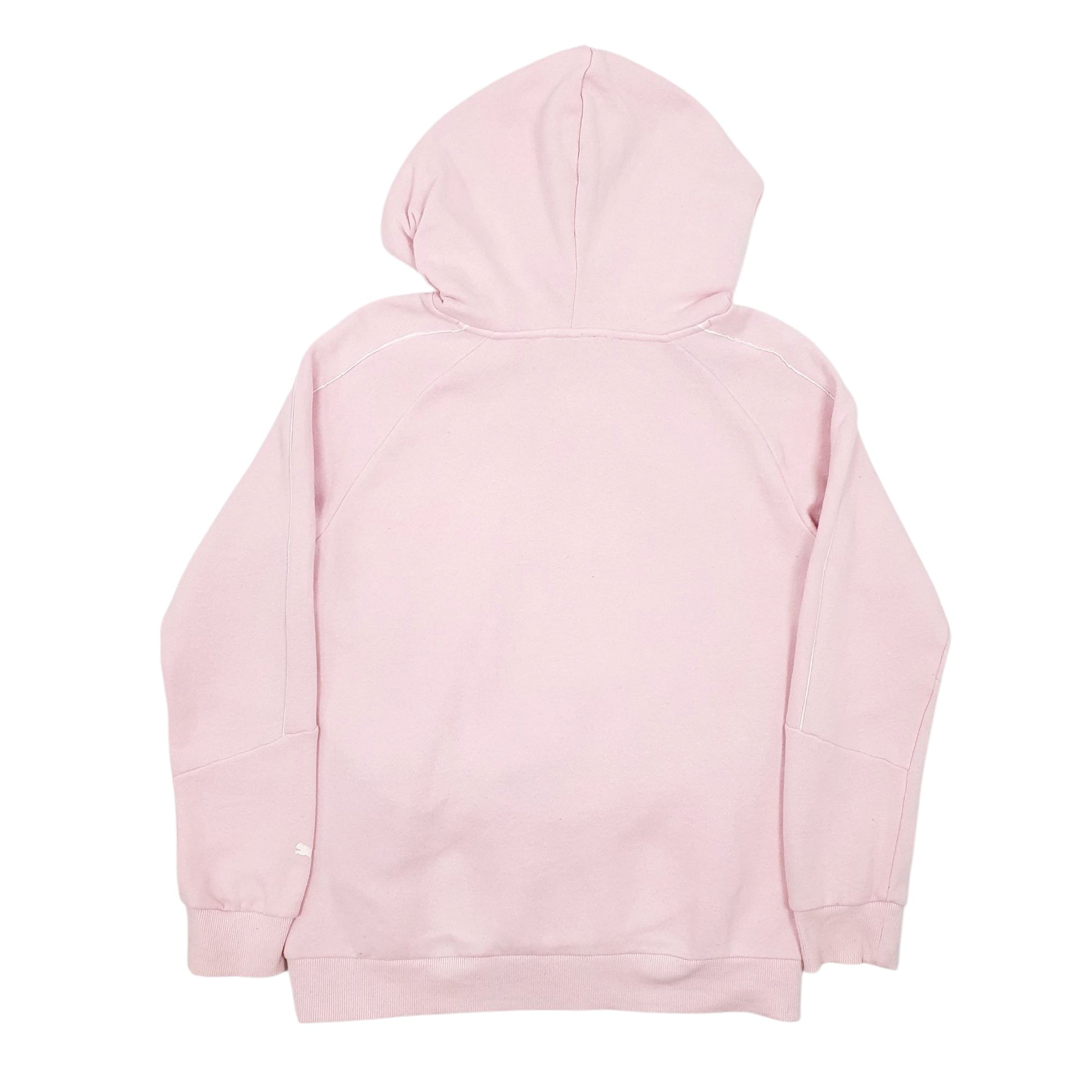 Womens Pink Puma Spellout Hoodie Jumper