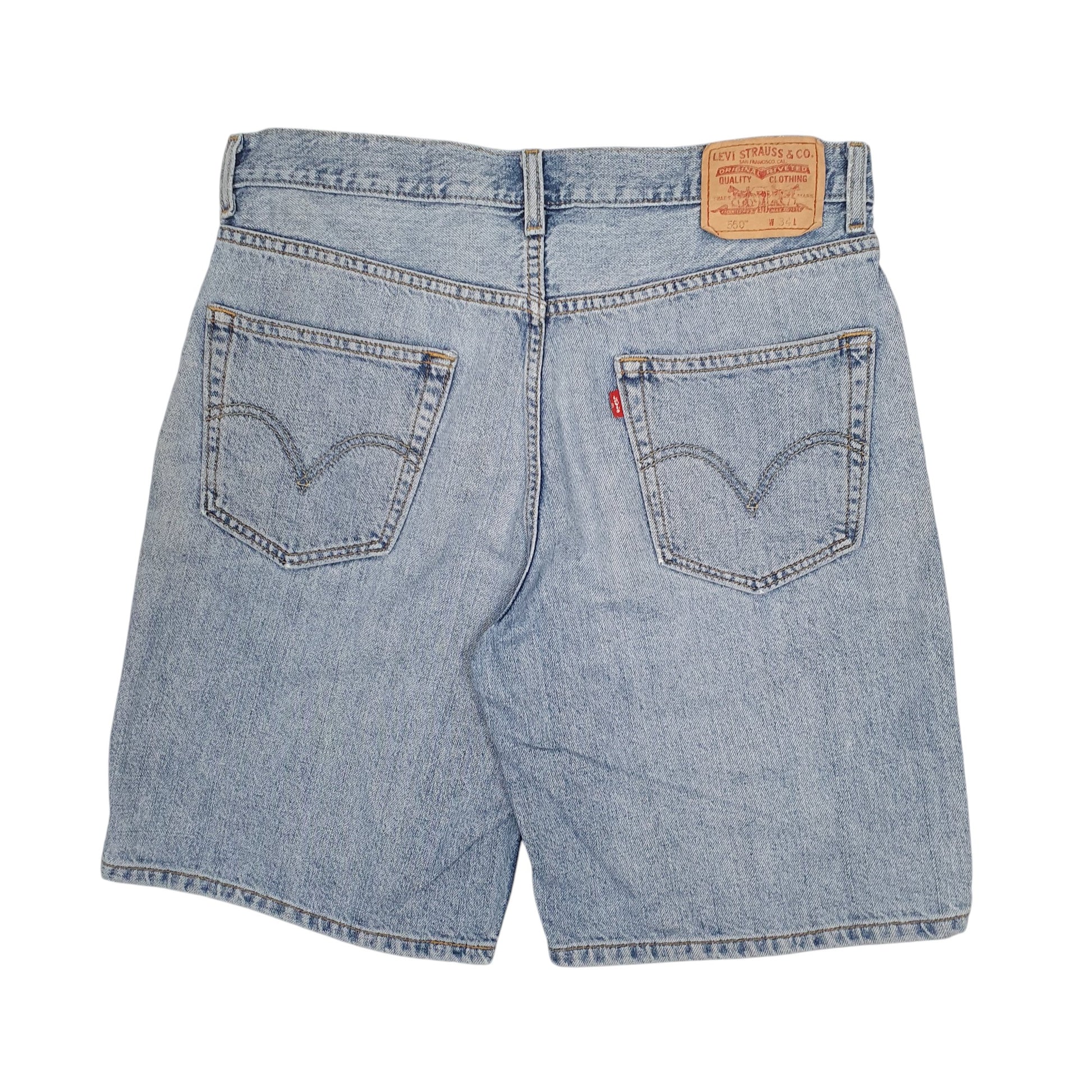 Mens Blue Levis 550 Vintage 00s  Shorts