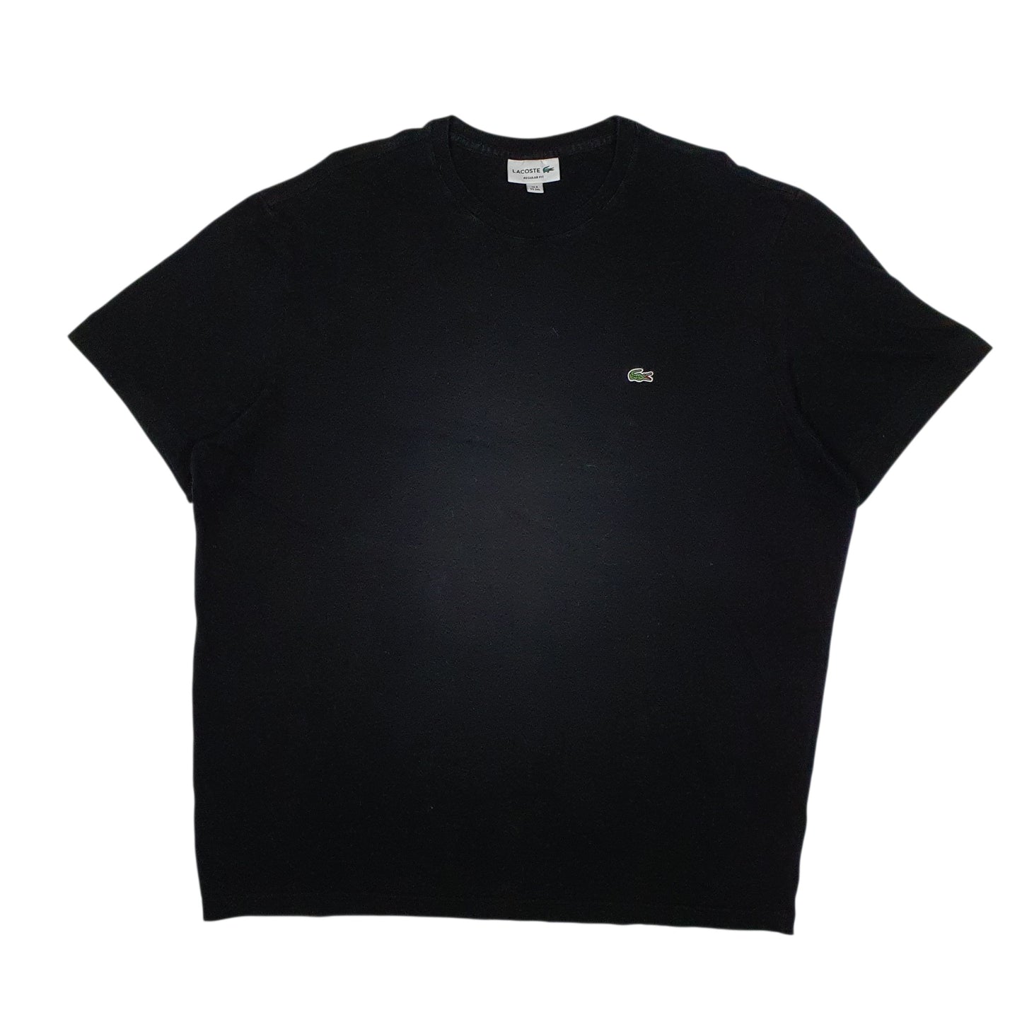 Mens Black Lacoste  Short Sleeve T Shirt