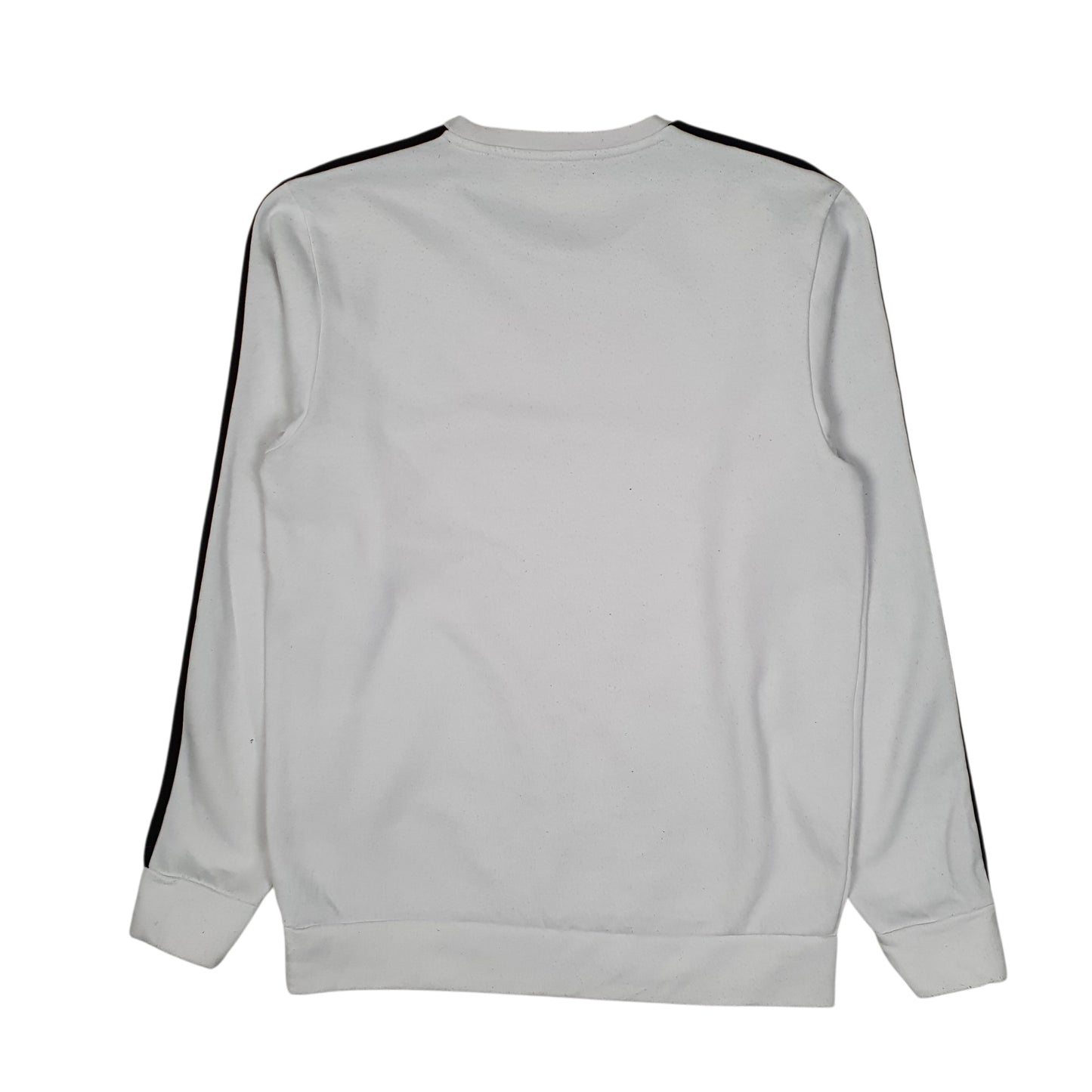 Mens White Adidas  Crewneck Jumper