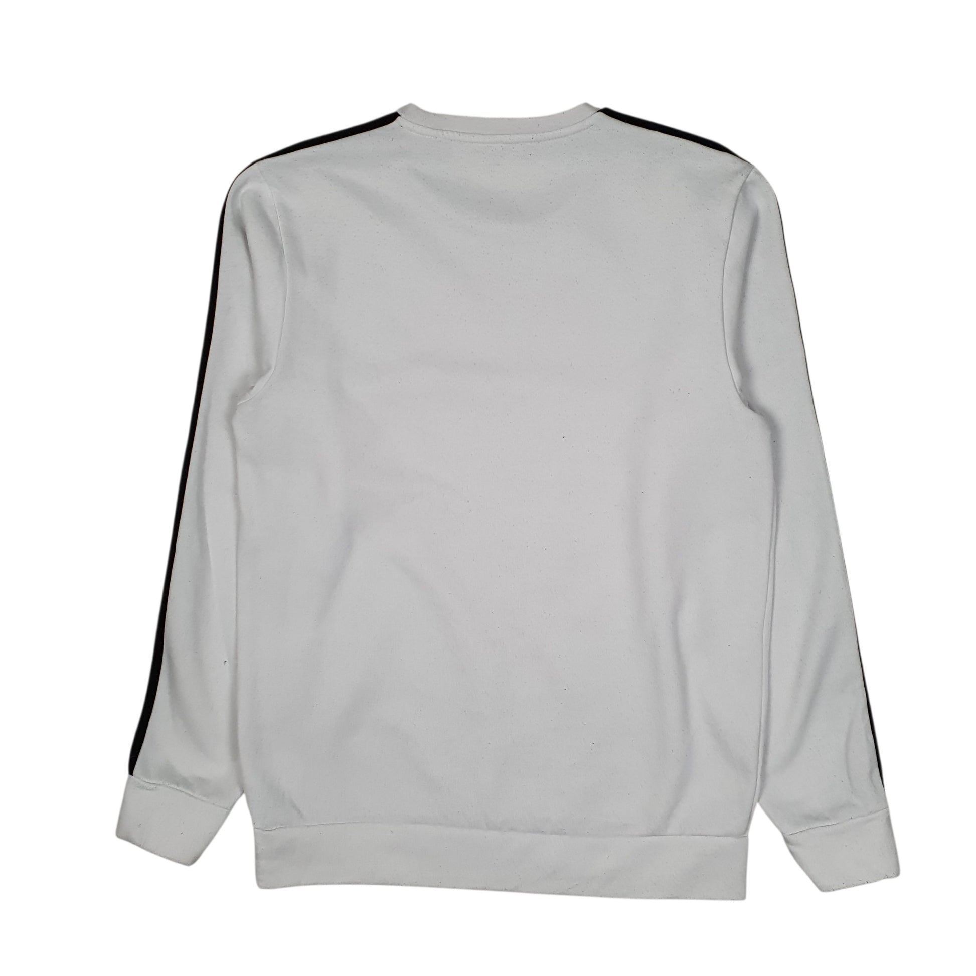 Mens White Adidas  Crewneck Jumper