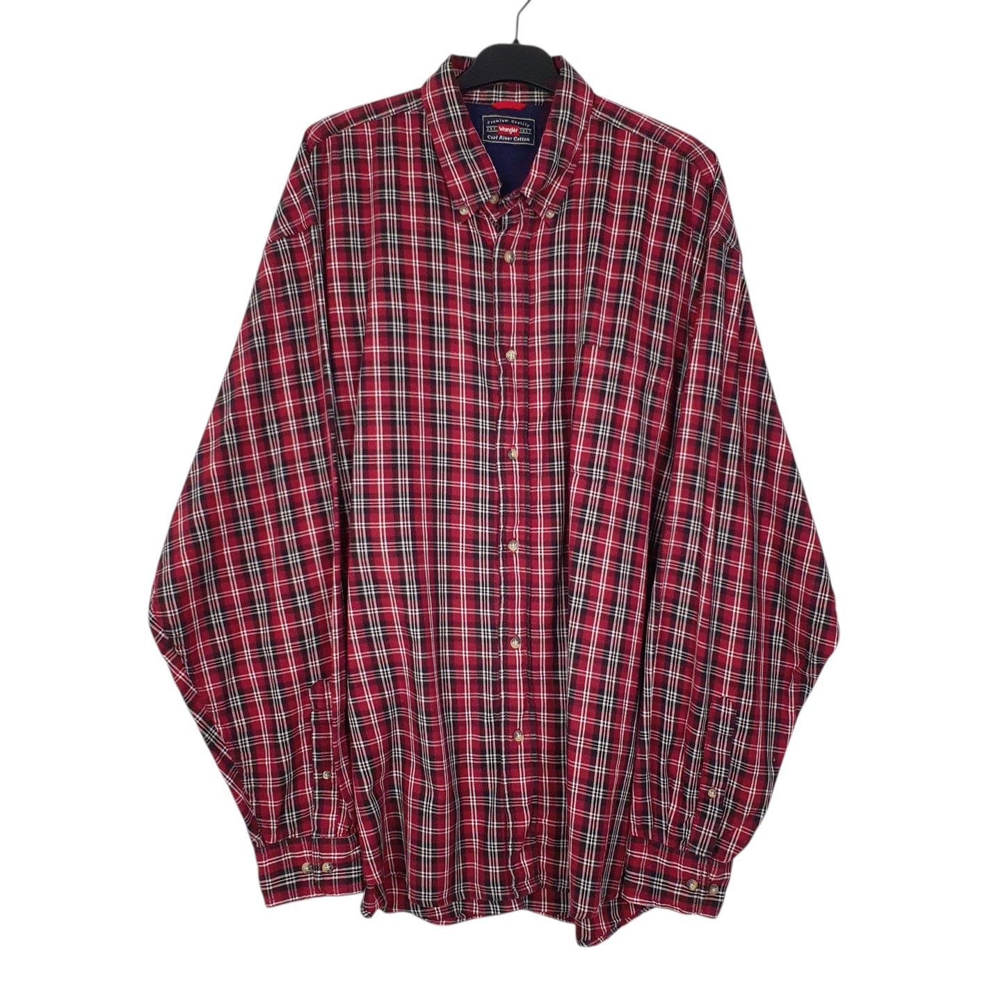 Mens Red Wrangler  Long Sleeve Shirt