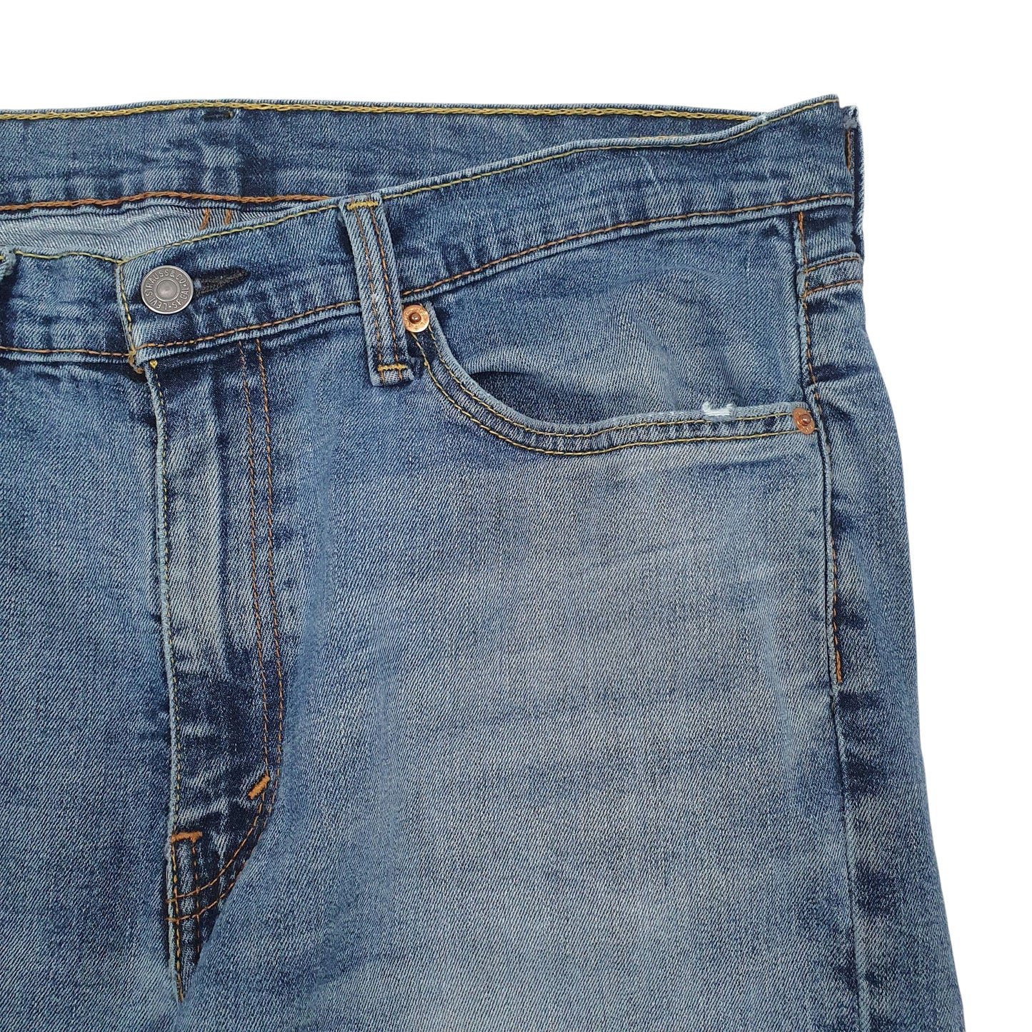 Mens Blue Levis  Full Zip Jeans