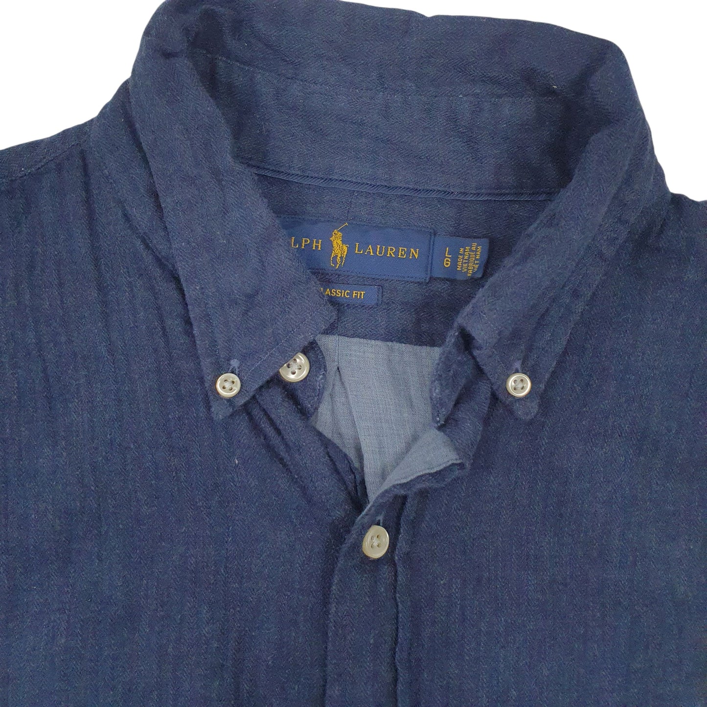 Mens Navy Ralph Lauren  V Neck Shirt