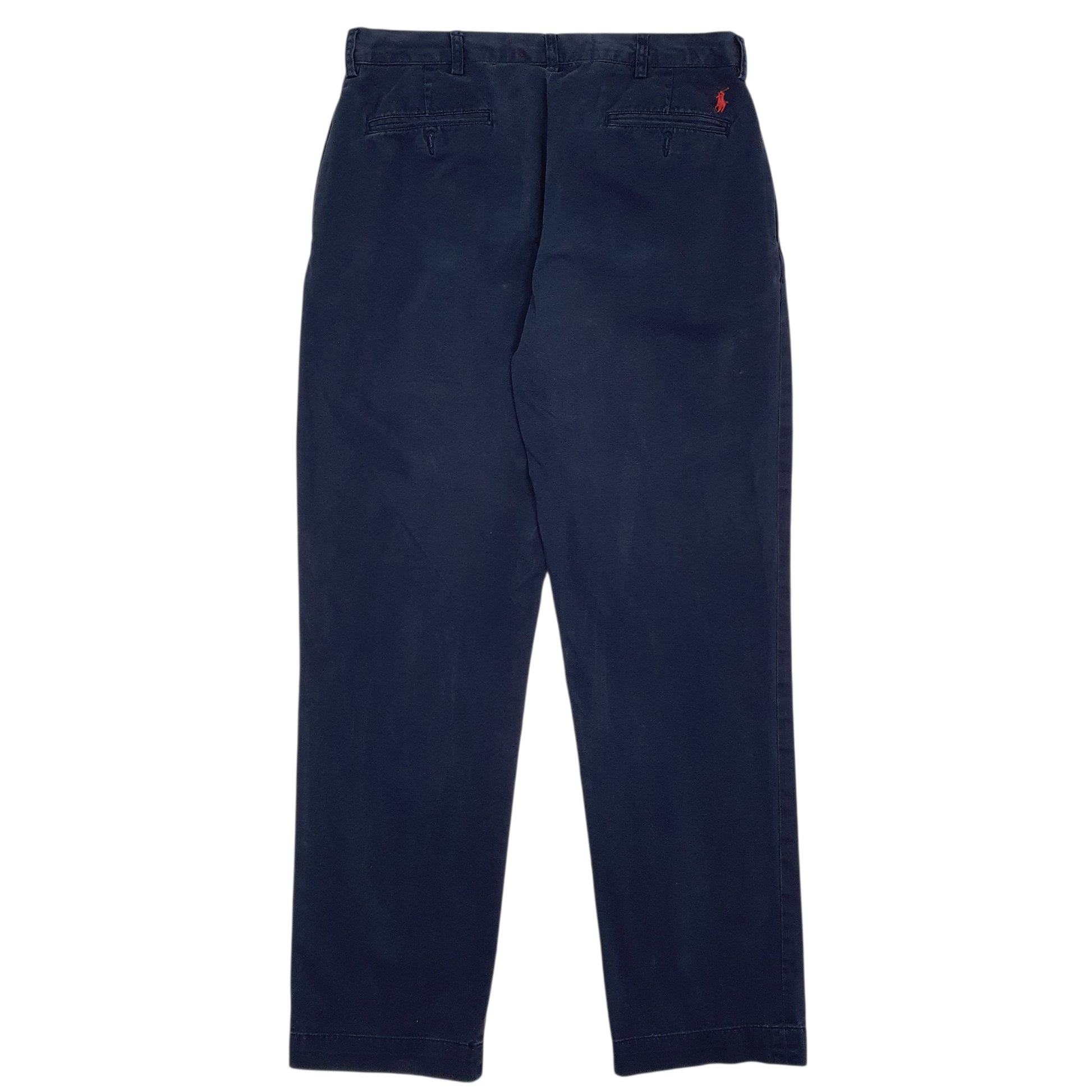 Mens Navy Polo Ralph Lauren Ethan Pant Pleated  Trousers
