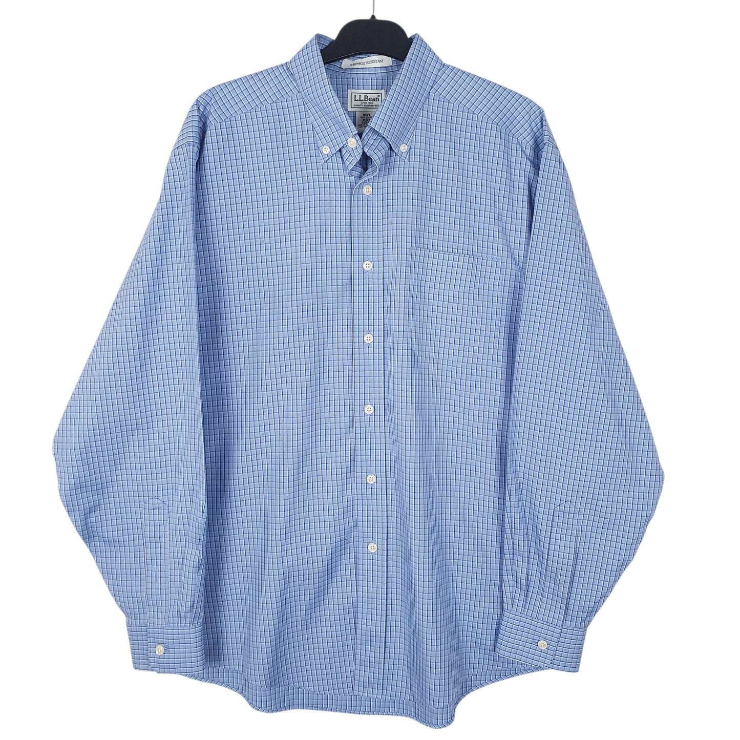 Mens Blue LL Bean  Long Sleeve Shirt