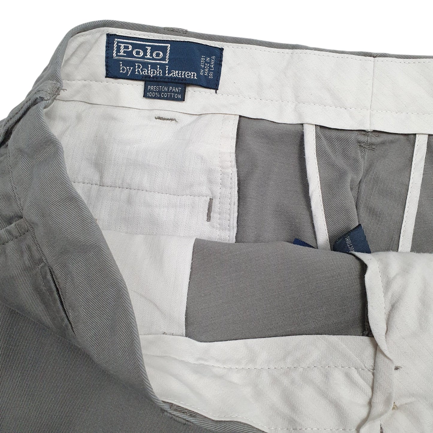 Mens Grey Polo Ralph Lauren Preston  Trousers