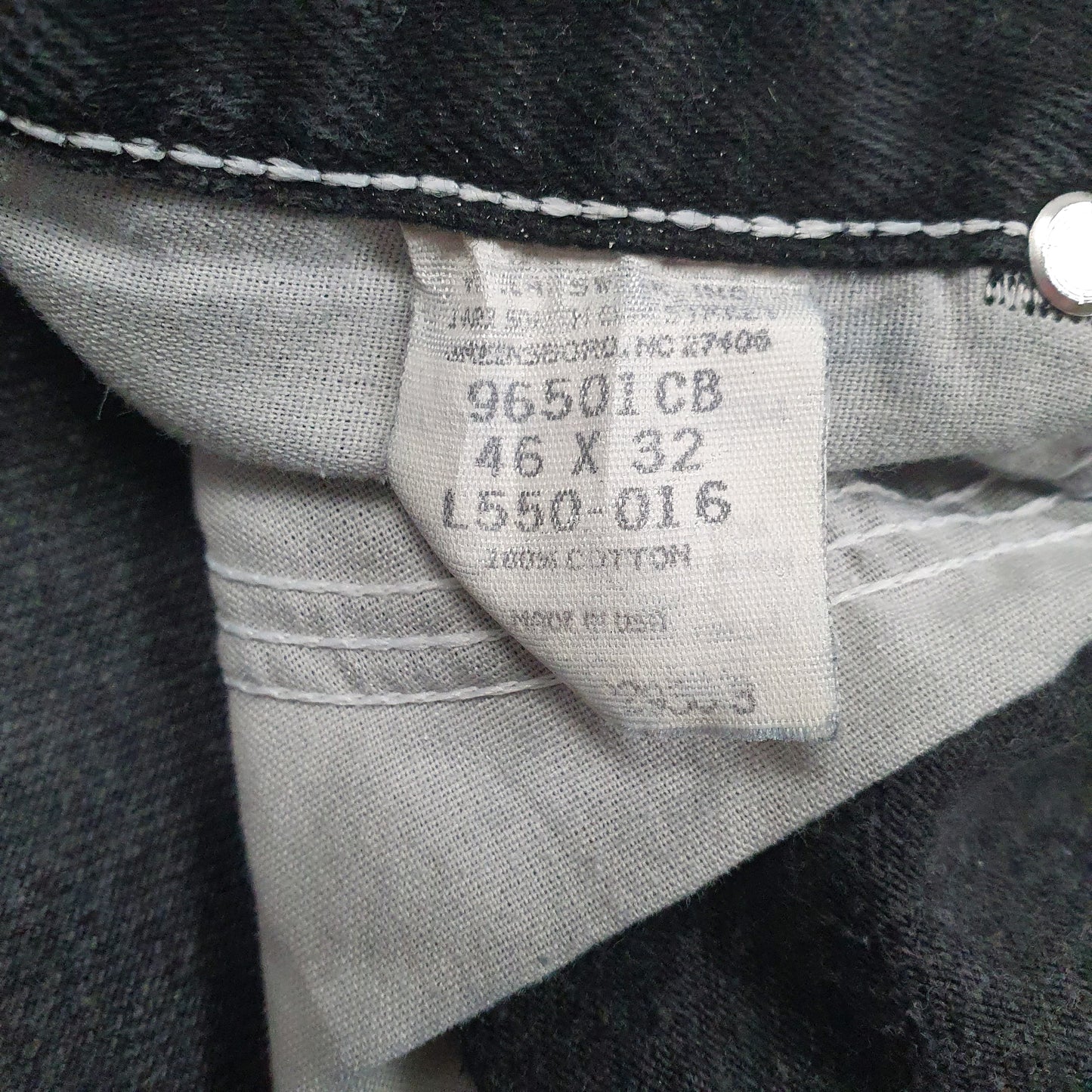 Mens Black Wrangler Vintage 90s Made In USA  Jeans