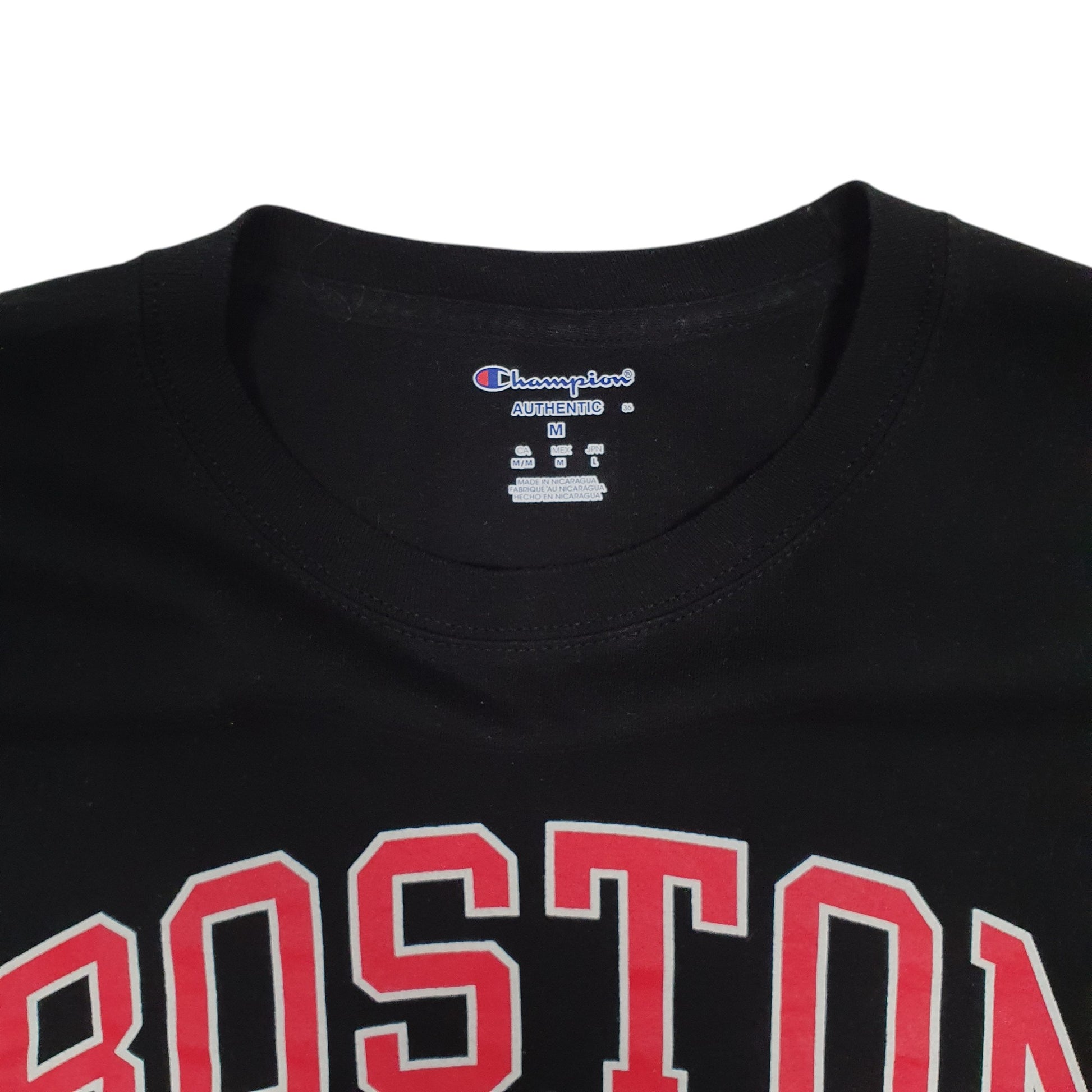 Mens Black Champion Boston Bulldogs  T Shirt