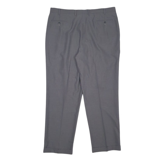 Mens Grey Ralph Lauren Pleated  Trousers