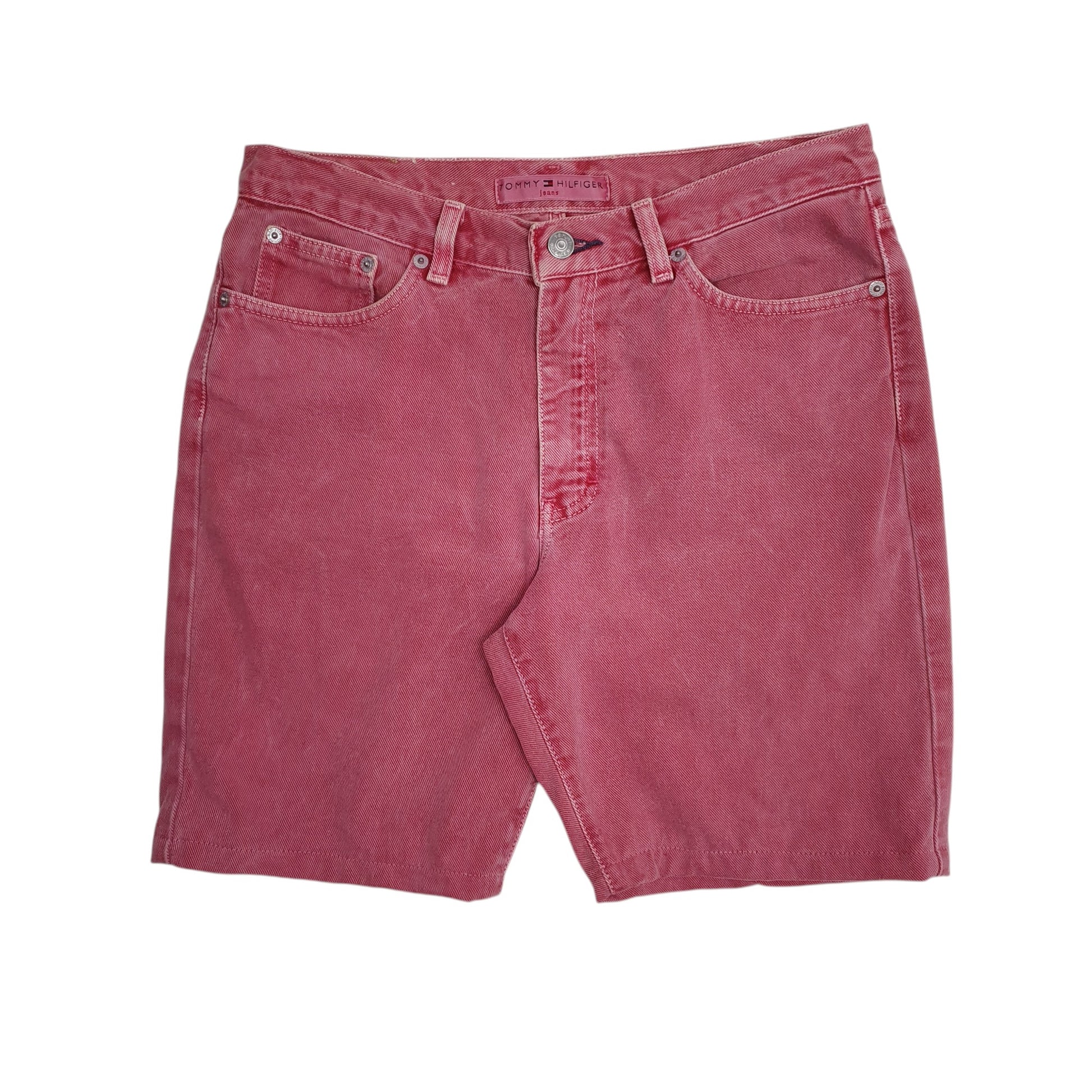 Mens Pink Tommy Hilfiger  Denim Shorts