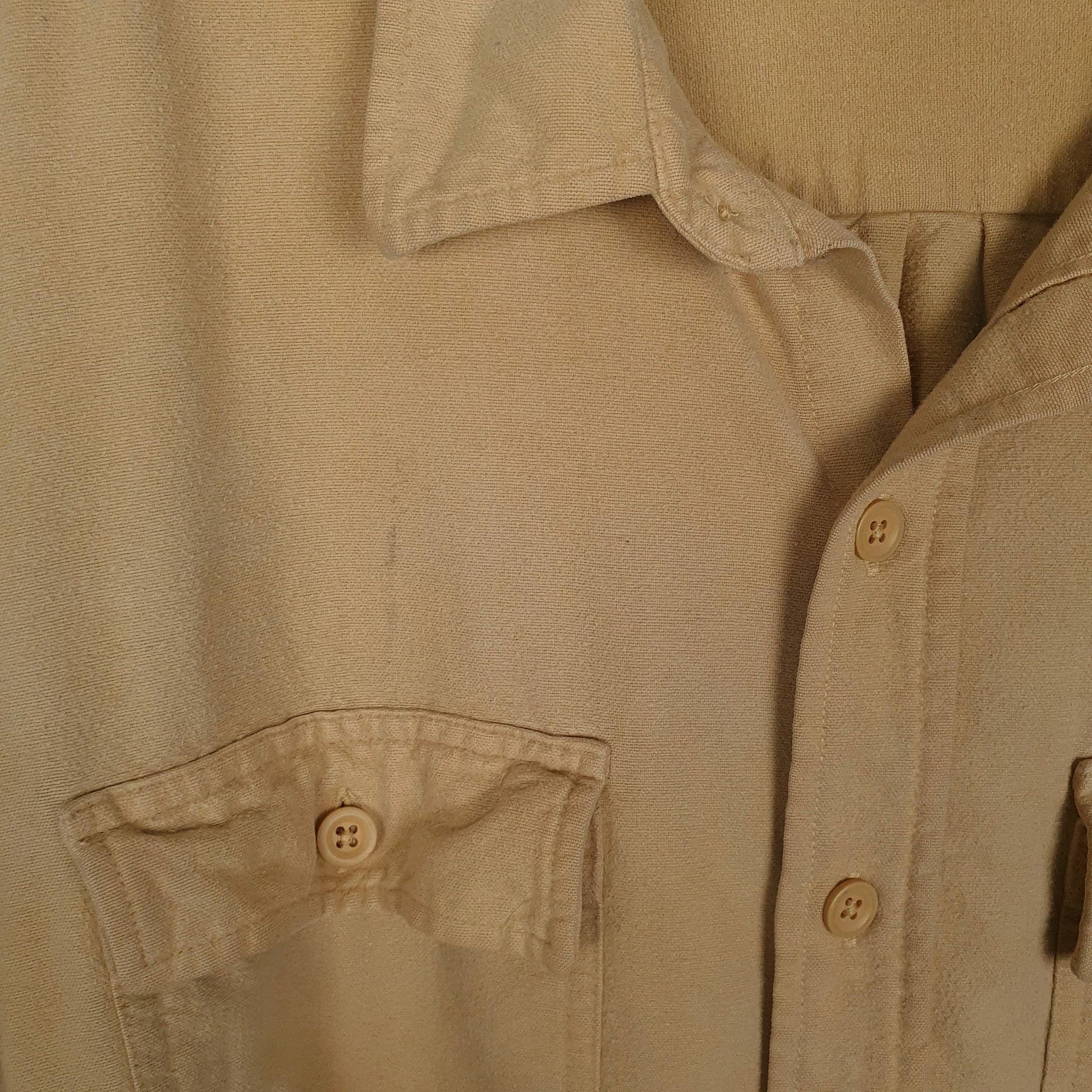 Mens Yellow L.L.Bean Chamois  Shirt