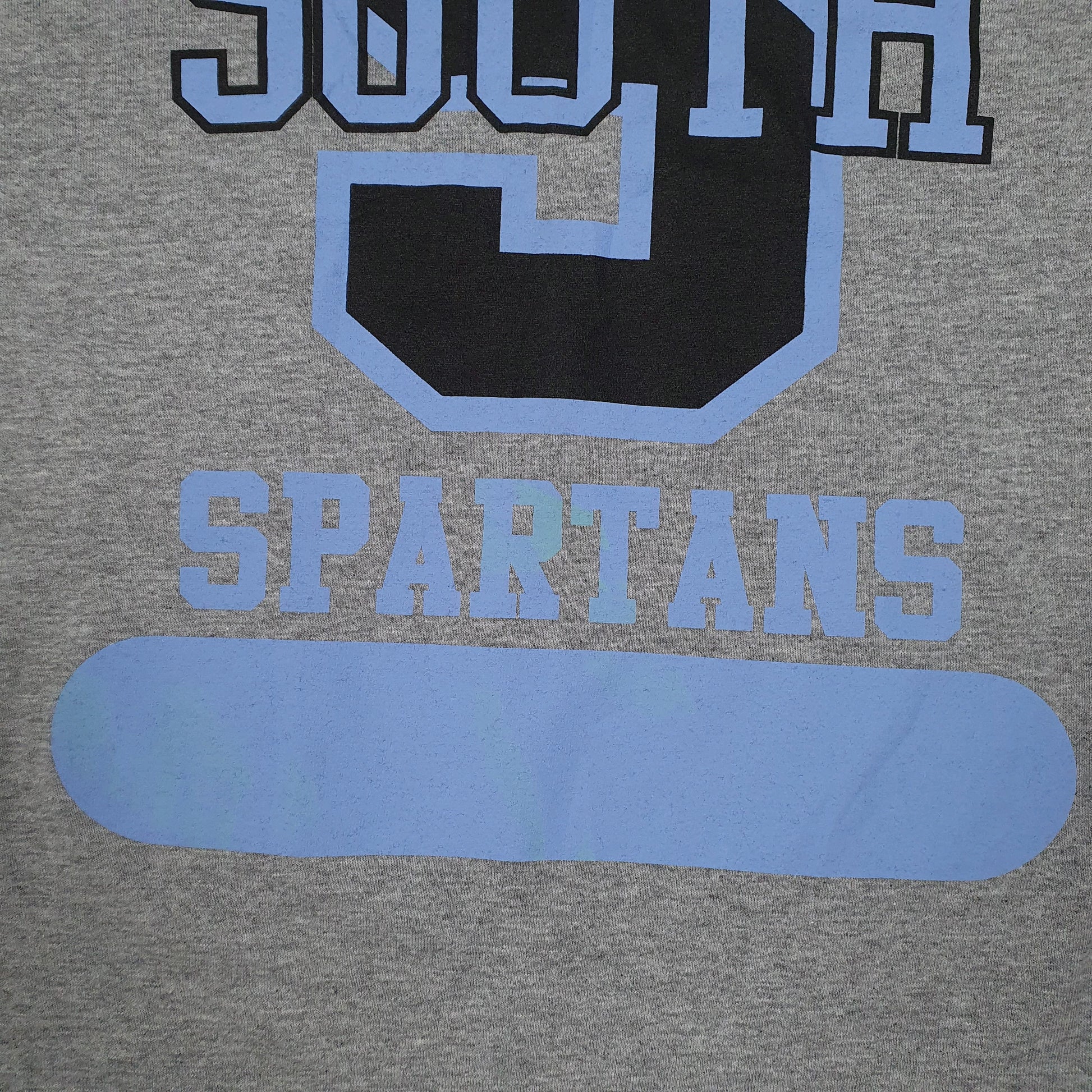 Mens Grey Jerzees South Spartans  T Shirt