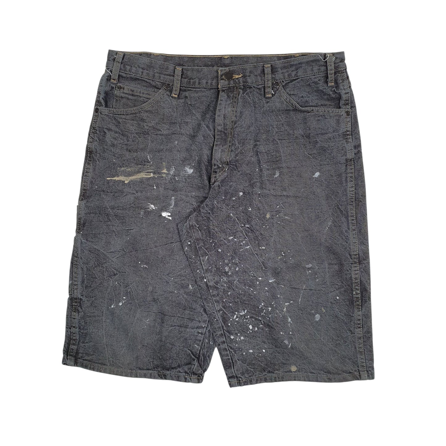 Mens Grey Dickies Carpenter Denim Shorts