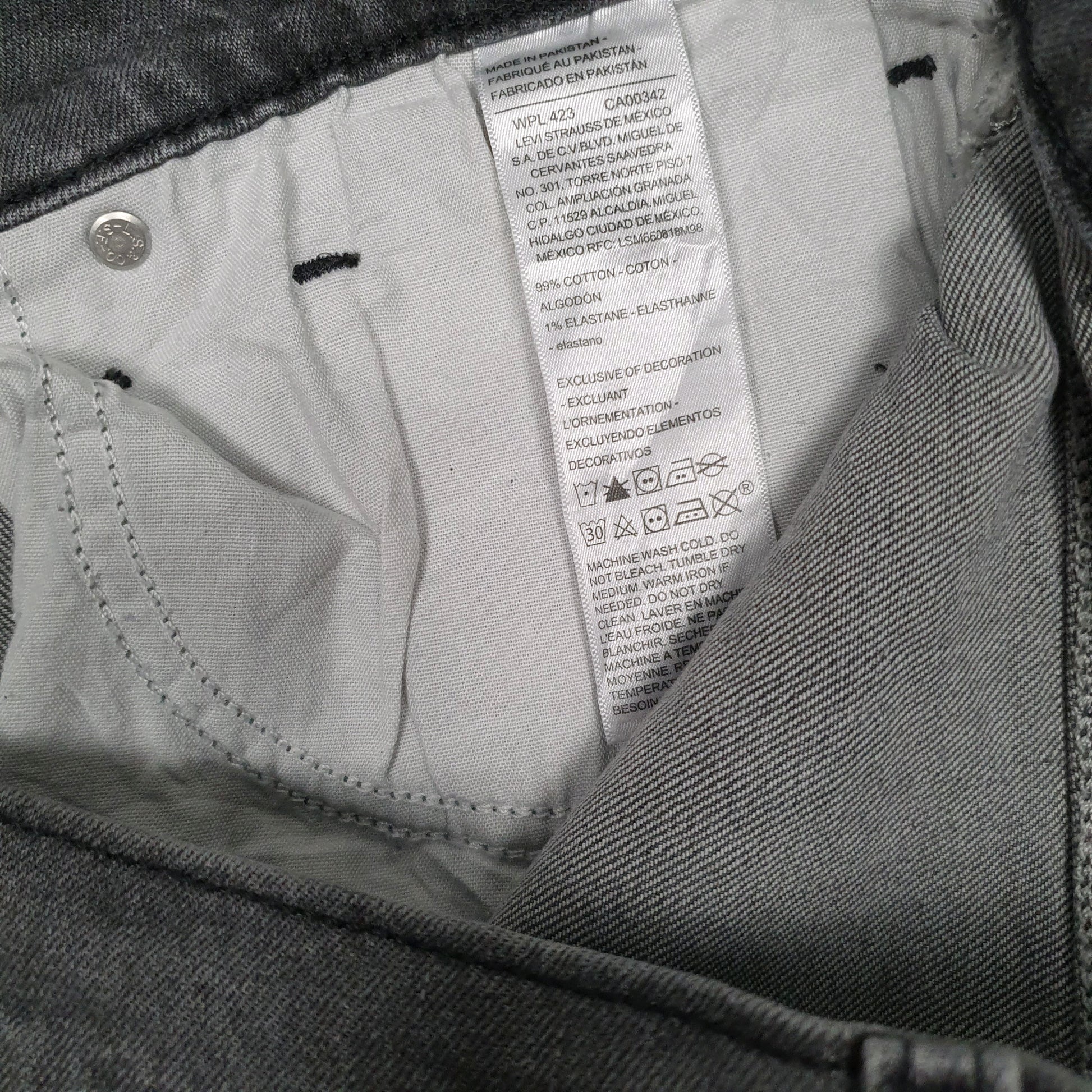 Mens Grey Levis Signature Stretch  Shorts