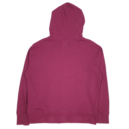 Womens Burgundy Champion Spellout Hoodie Jumper