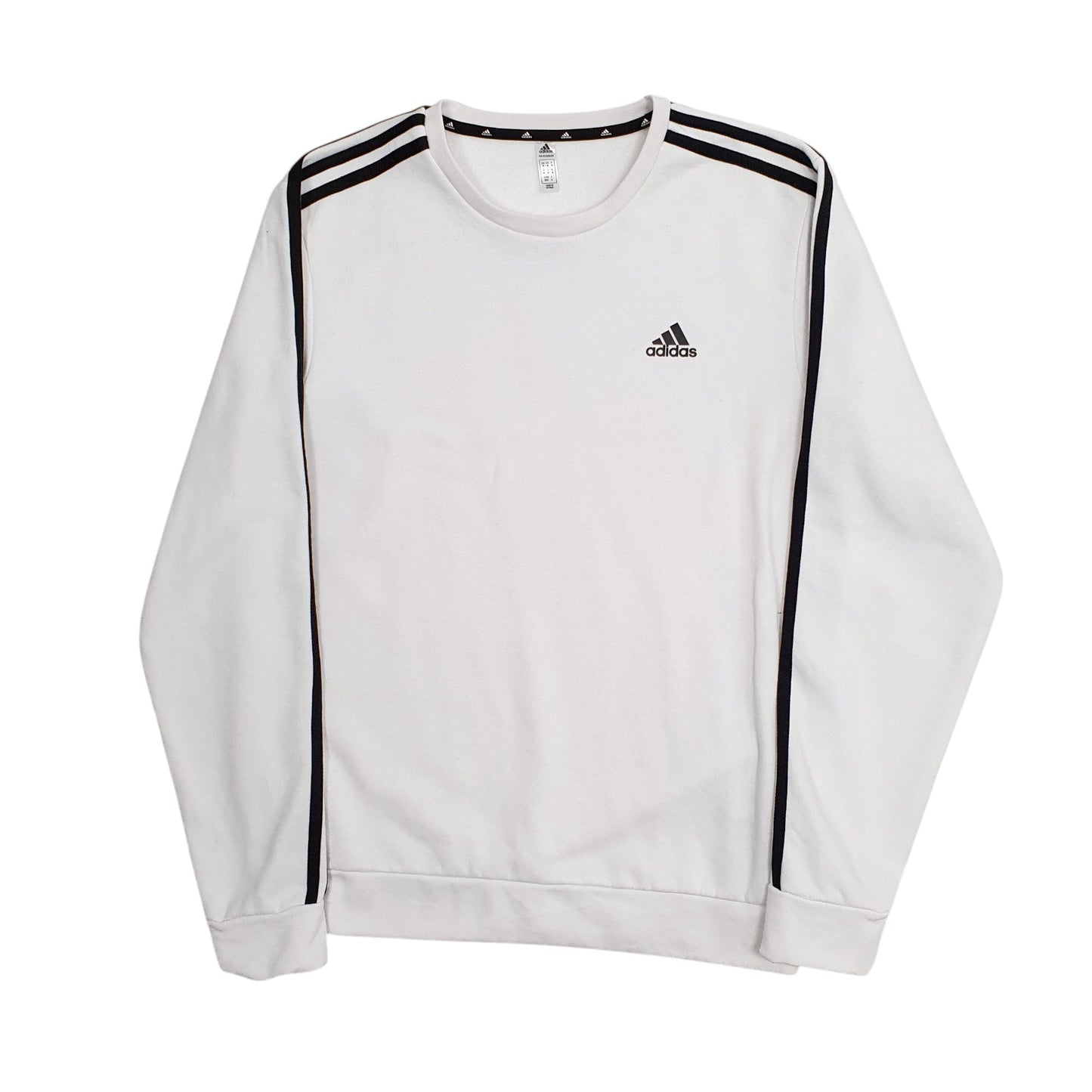 Mens White Adidas Primegreen Crewneck Jumper