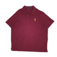 Mens Burgundy Polo Ralph Lauren  Short Sleeve Polo Shirt