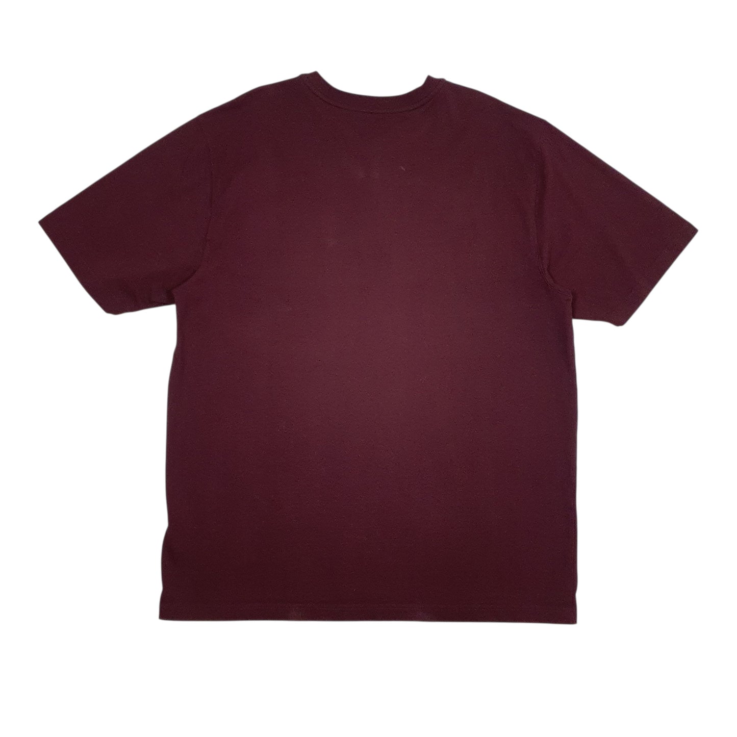 Mens Burgundy Carhartt Henley  T Shirt